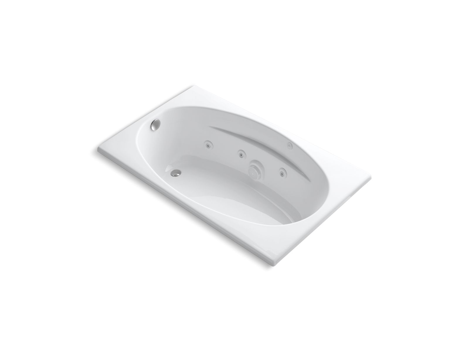 6036 60" x 36" drop-in whirlpool with heater