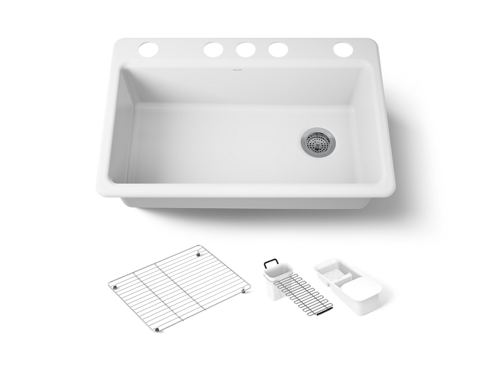 39995-riverby-33-undermount-single-bowl-kitchen-sink-with-accessories-1.jpg Riverby® 33" undermount single-bowl kitchen sink with accessories