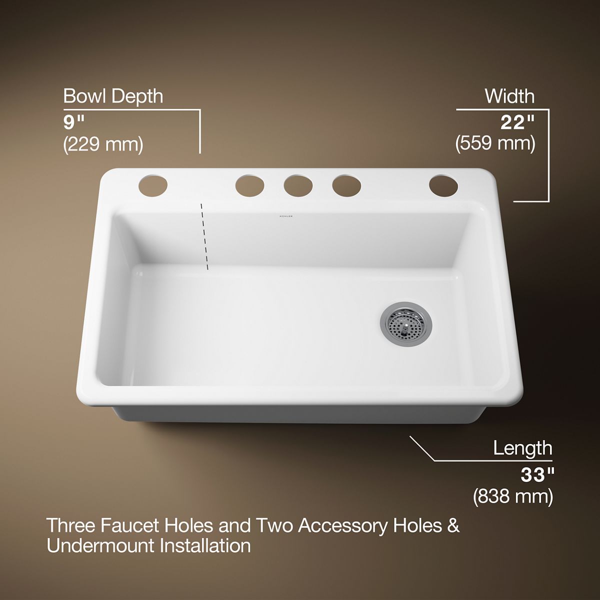 39995-riverby-33-undermount-single-bowl-kitchen-sink-with-accessories-3.jpg Riverby® 33" undermount single-bowl kitchen sink with accessories
