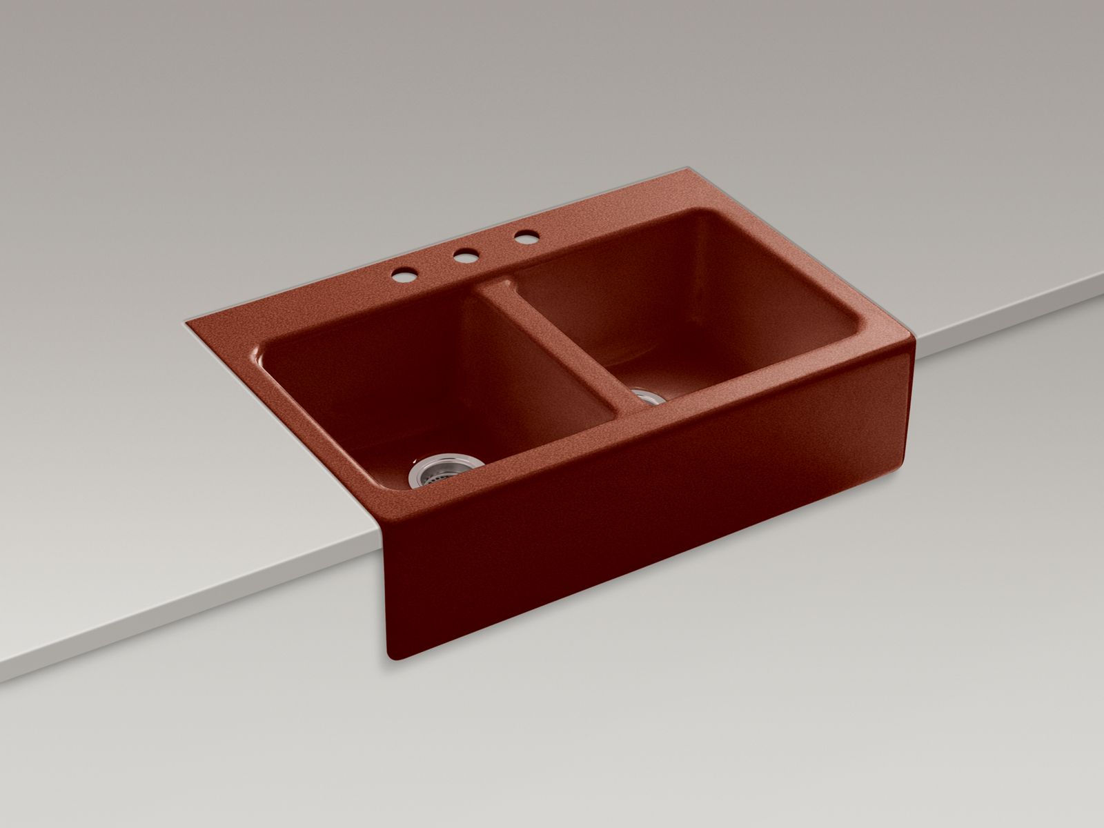 40058-hawthorne-33-x-22-1-8-x-8-3-4-apron-front-tile-in-double-equal-kitchen-sink-with-3-faucet-holes-5.jpg Hawthorne™ 33" x 22-1/8" x 8-3/4" apron-front tile-in double-equal kitchen sink with 3 faucet holes