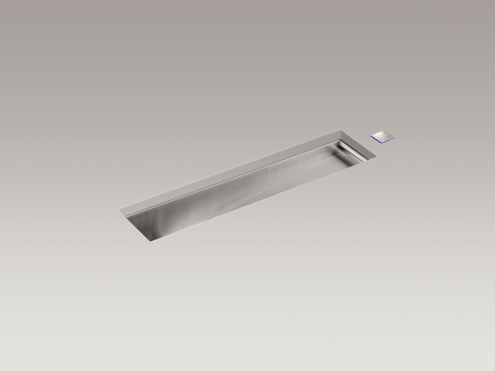 Crevasse® 35-5/8" x 8-1/8" x 7-3/8" undermount single-bowl bar sink