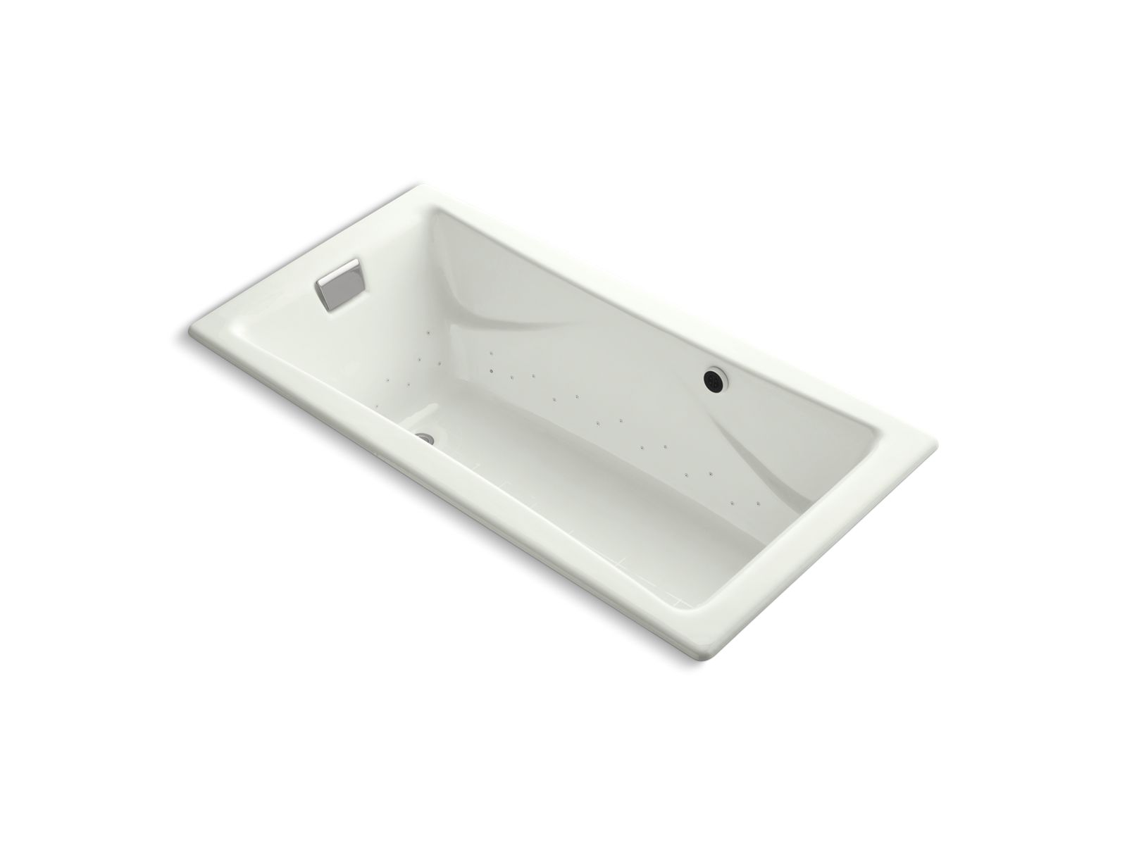 Tea-for-Two® 71-3/4" x 36" drop-in BubbleMassage™ air bath with Dune airjet finish