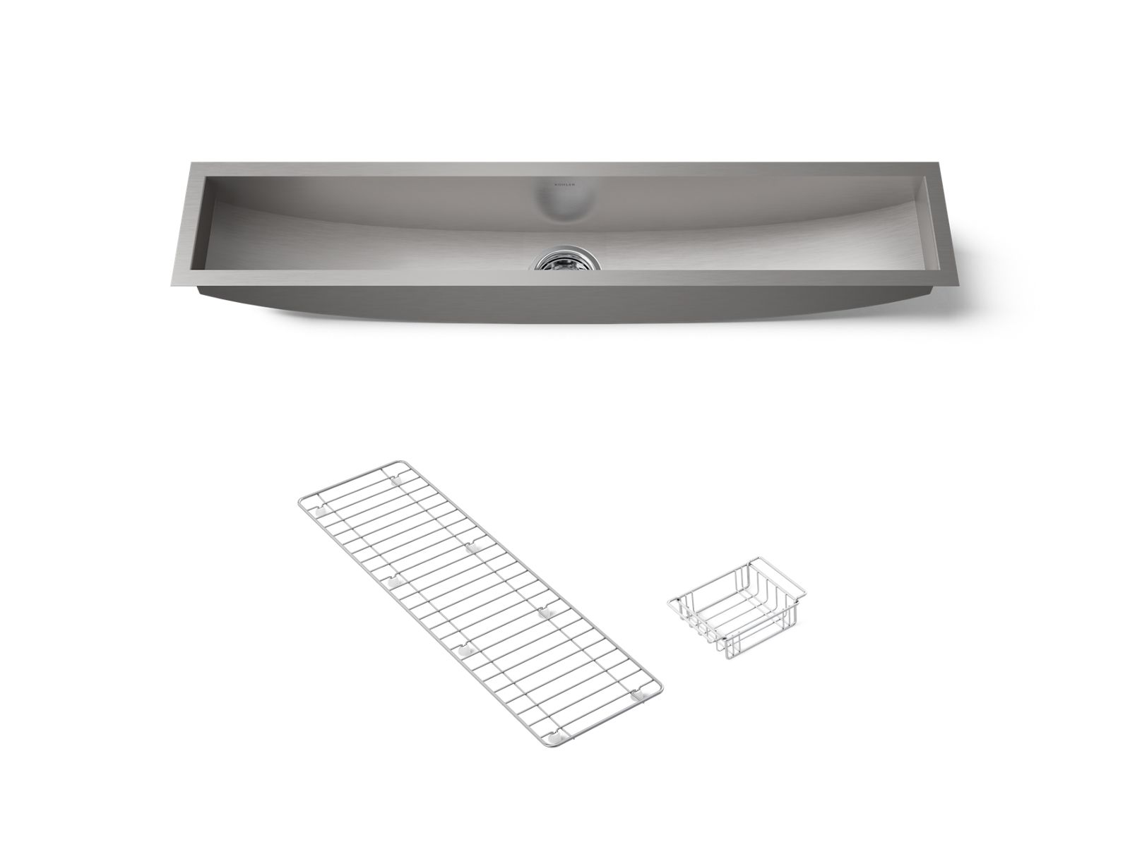 Undertone® Trough 43" undermount single-bowl kitchen sink