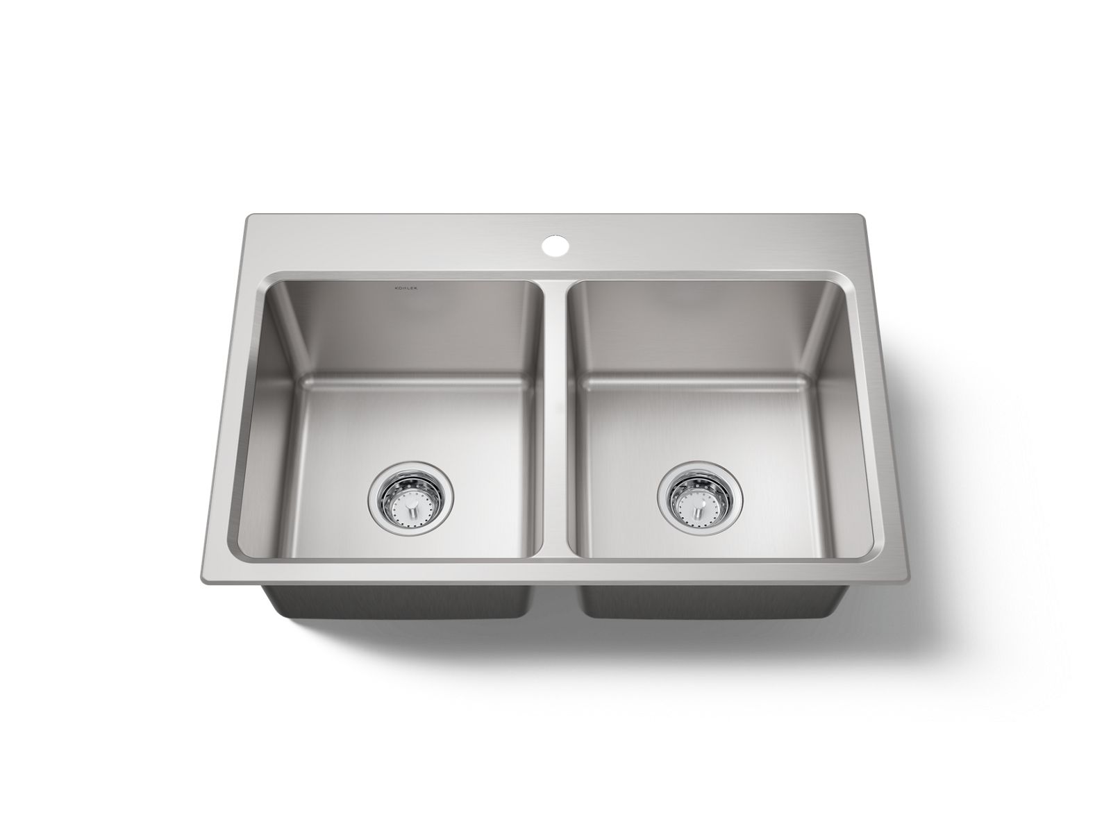Prologue® 33" top-/undermount double-bowl kitchen sink