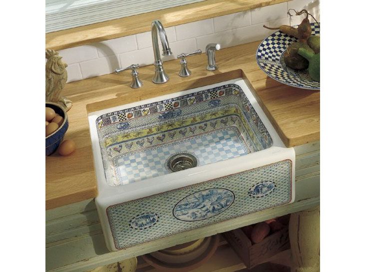 40516-gathering-tm-design-on-alcott-tm-tile-in-single-bowl-kitchen-sink-with-4-faucet-holes-1.jpg Gathering(TM) design on Alcott(TM) tile-in single bowl kitchen sink with 4 faucet holes