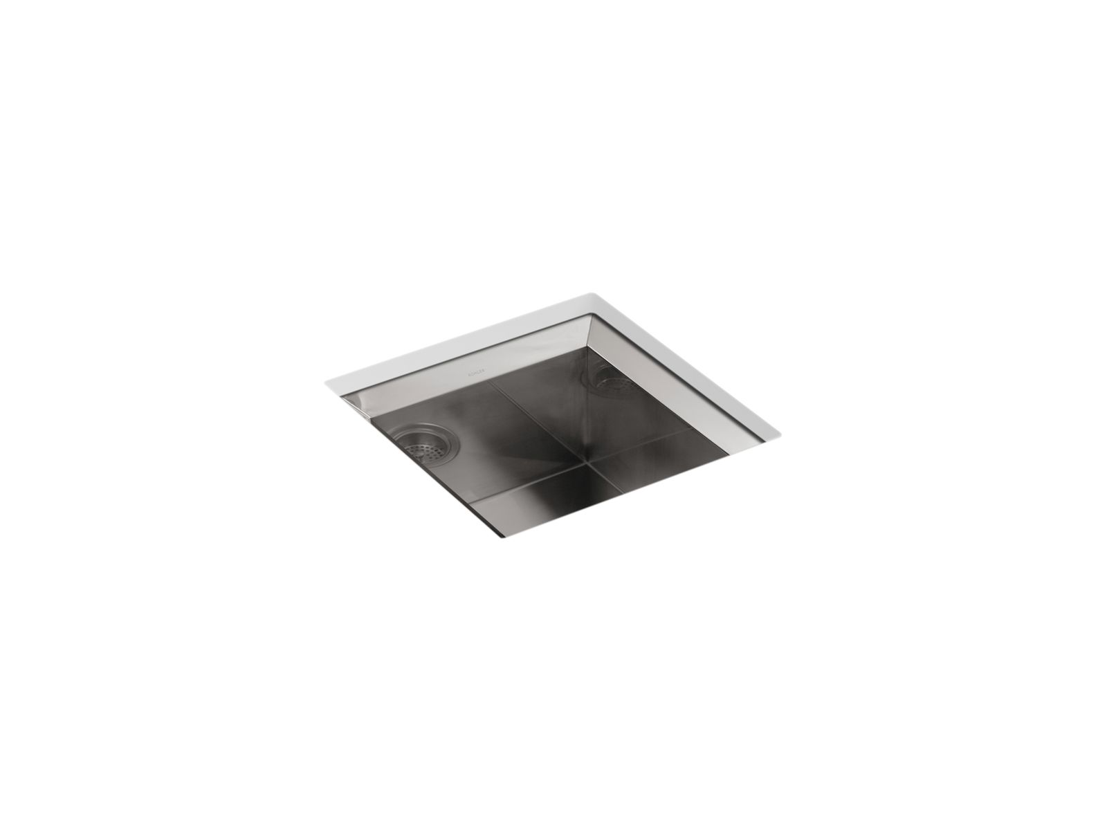 Poise® Undermount single-bowl bar sink with mirror finish