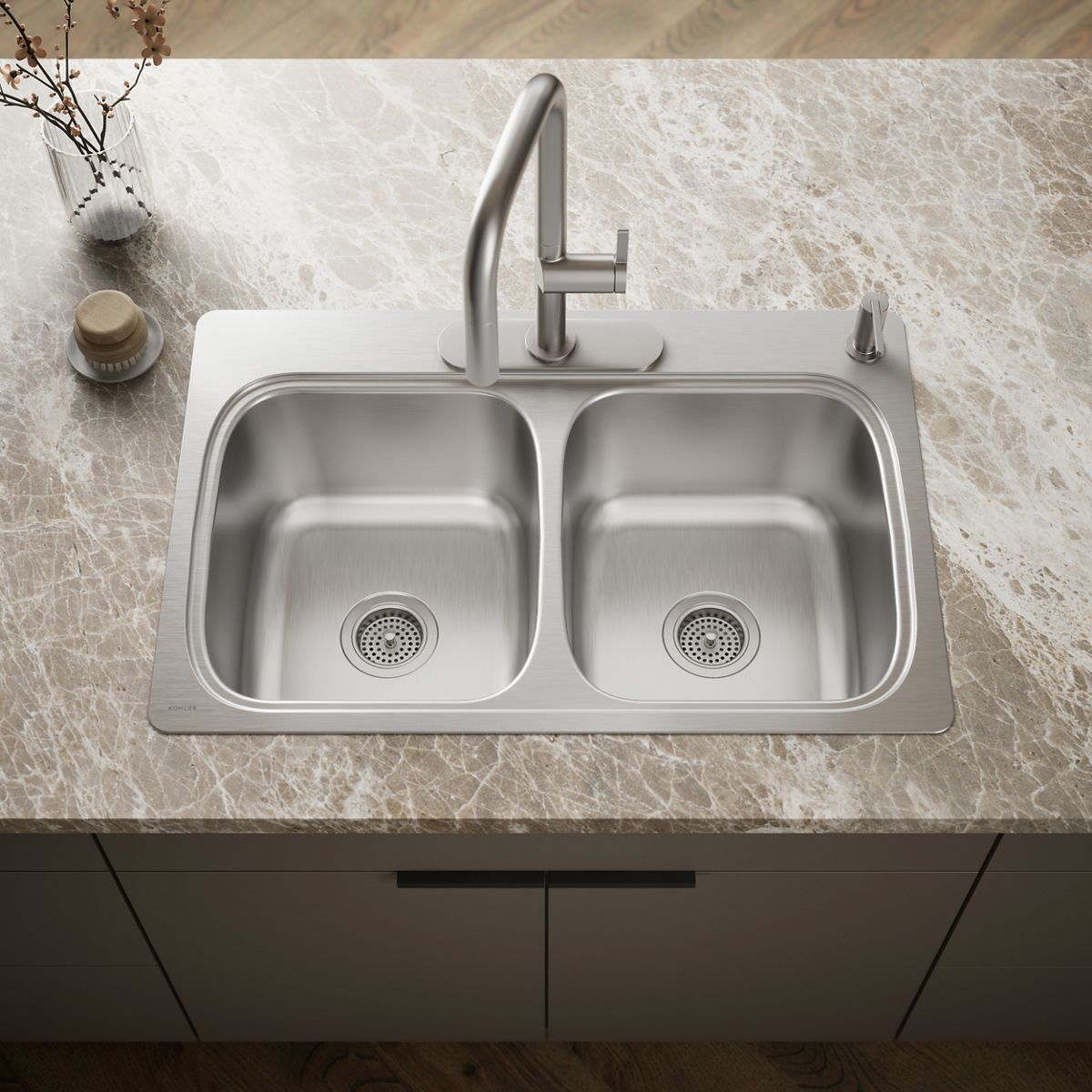 40832-verse-33-top-mount-double-bowl-kitchen-sink-2.jpg Verse™ 33" top-mount double-bowl kitchen sink