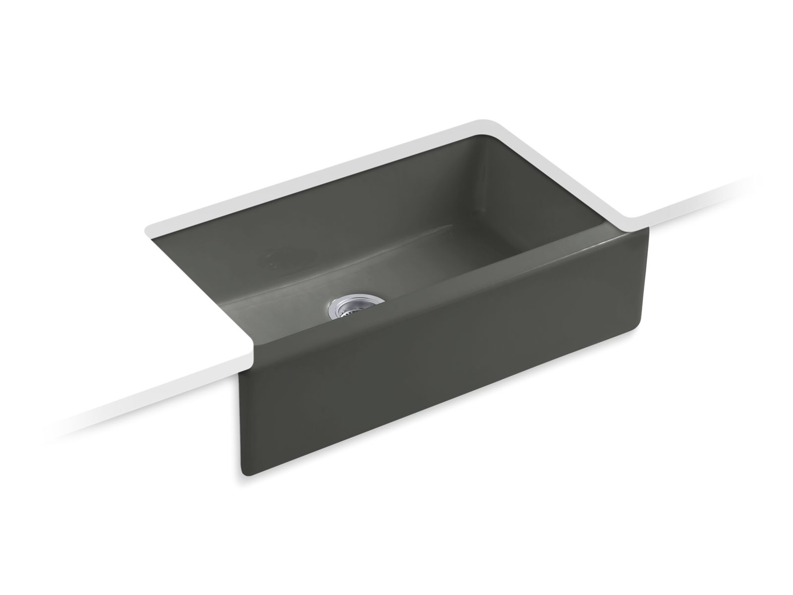 40939-dickinson-33-undermount-single-bowl-farmhouse-kitchen-sink-with-short-apron-6.jpg Dickinson® 33" undermount single-bowl farmhouse kitchen sink with short apron
