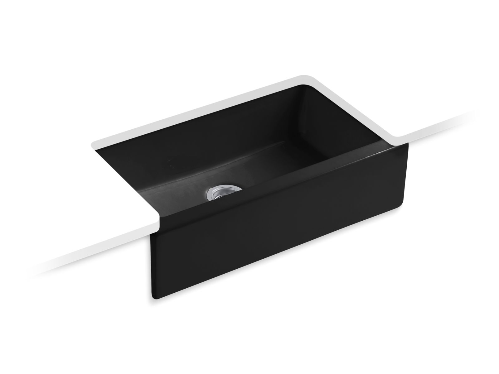40939-dickinson-33-undermount-single-bowl-farmhouse-kitchen-sink-with-short-apron-7.jpg Dickinson® 33" undermount single-bowl farmhouse kitchen sink with short apron