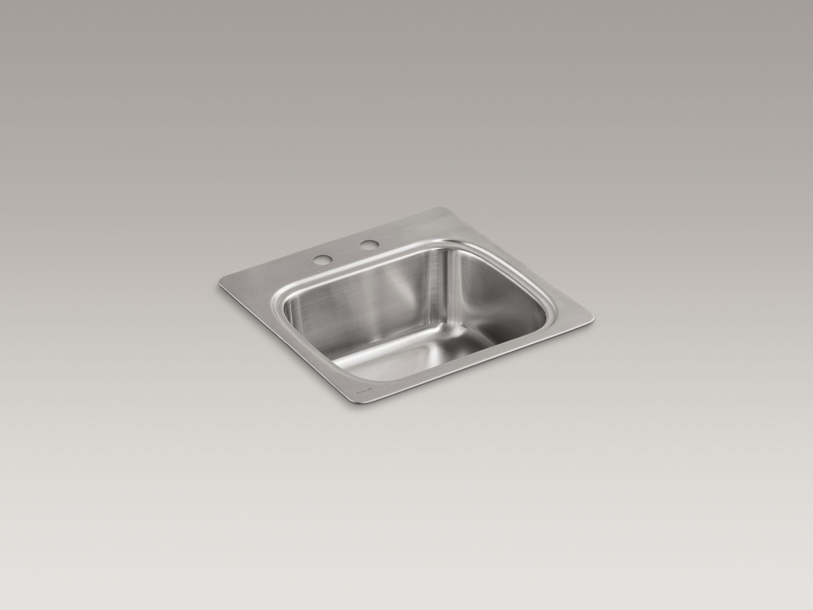 Verse™ Top-mount single-bowl bar sink with 2 faucet holes