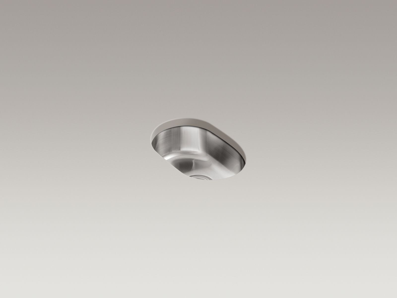 Undertone(R) 11" x 17-1/8" x 5-5/8" small rounded under-mount single-bowl kitchen sink