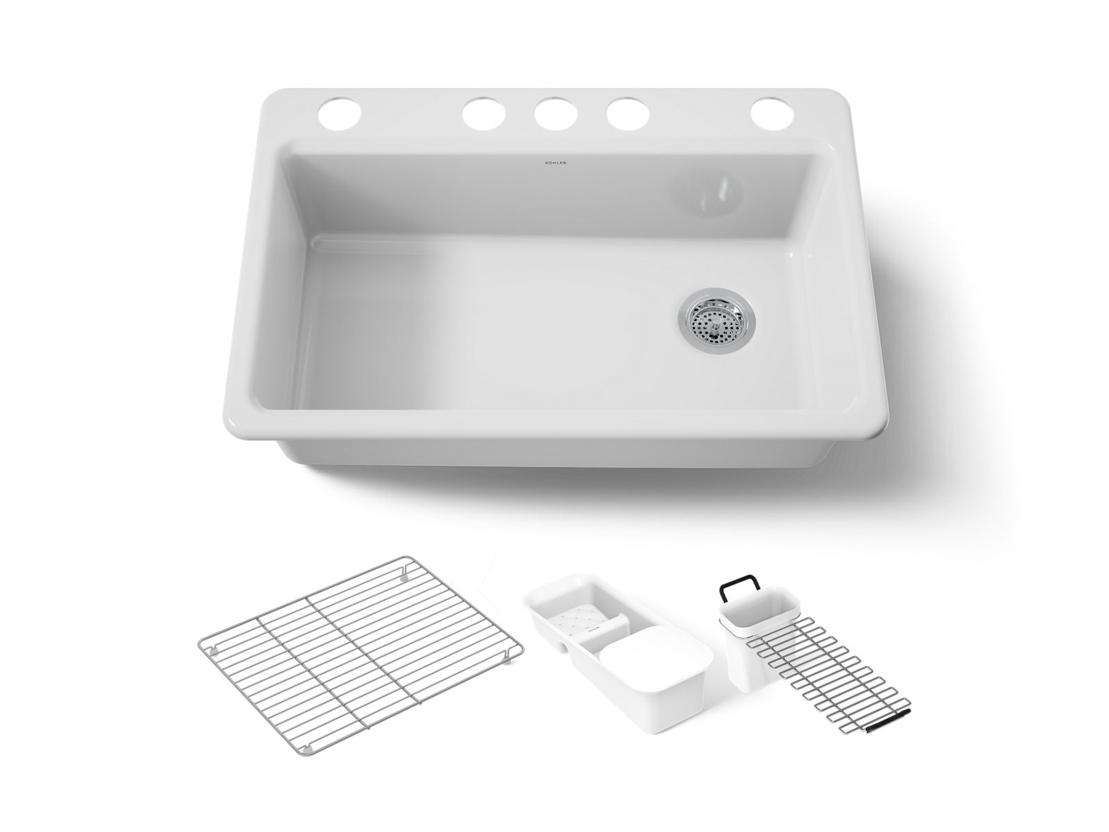 Riverby® 33" undermount single-bowl workstation kitchen sink