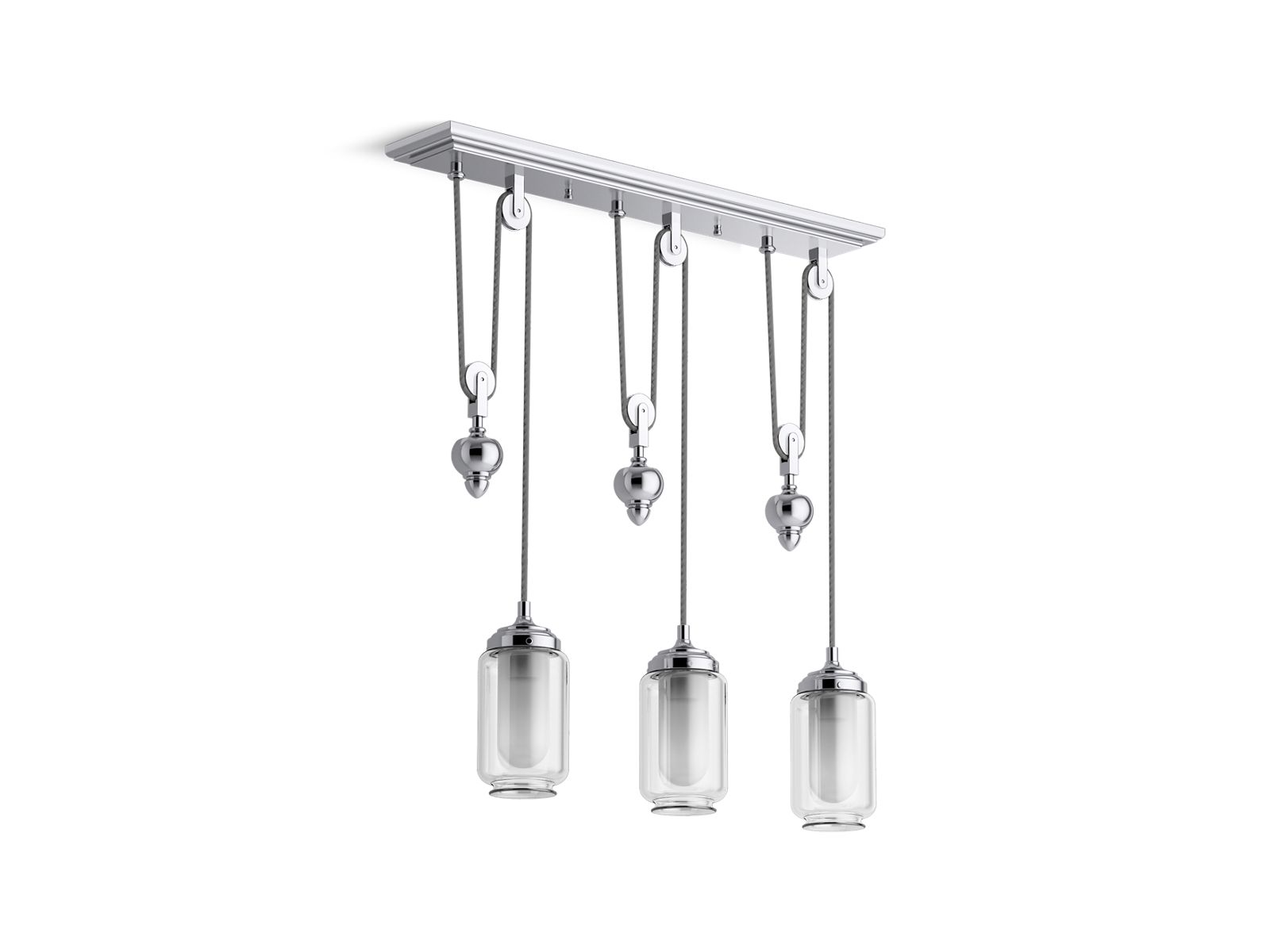 Artifacts® 27-1/2" adjustable linear chandelier