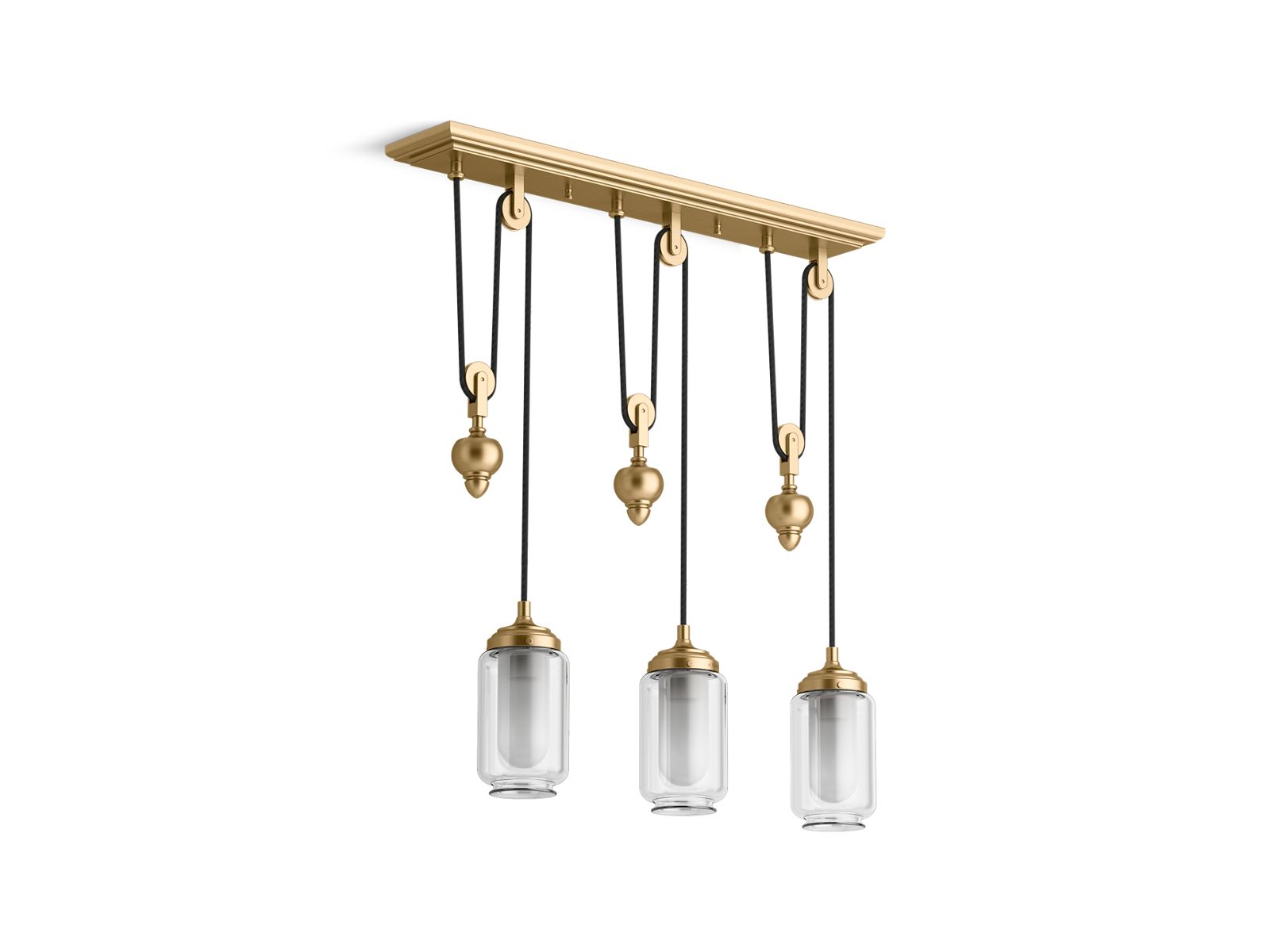 Artifacts® 27-1/2" adjustable linear chandelier