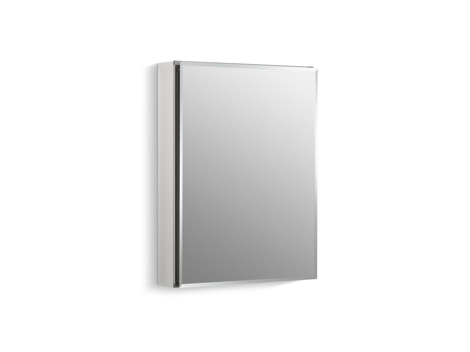 42281-20-w-x-26-h-aluminum-single-door-medicine-cabinet-with-mirrored-door-beveled-edges-1.jpg 20" W x 26" H aluminum single-door medicine cabinet with mirrored door, beveled edges
