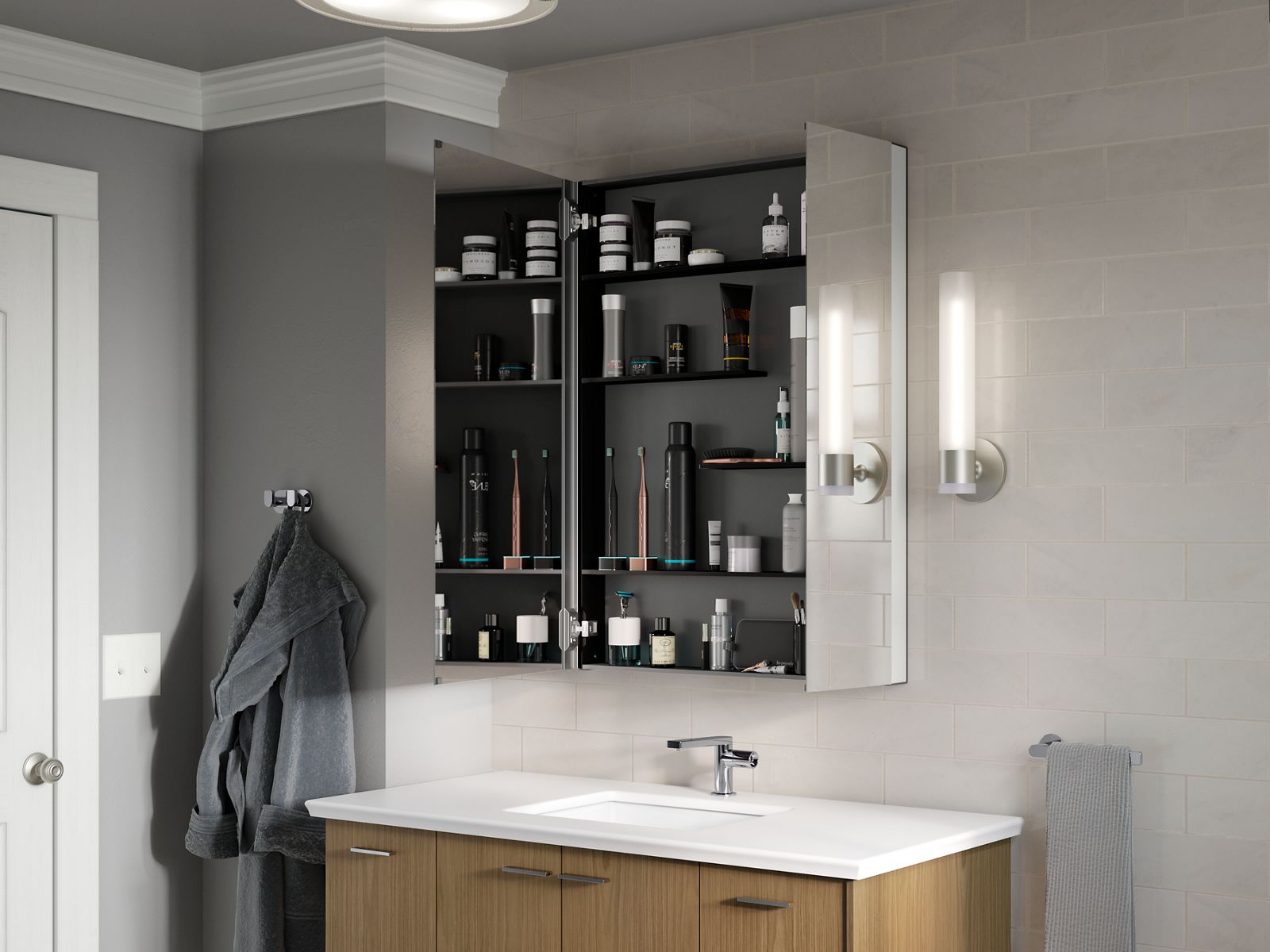 42293-maxstow-30-w-x-40-h-medicine-cabinet-11.jpg Maxstow® 30" W x 40" H medicine cabinet
