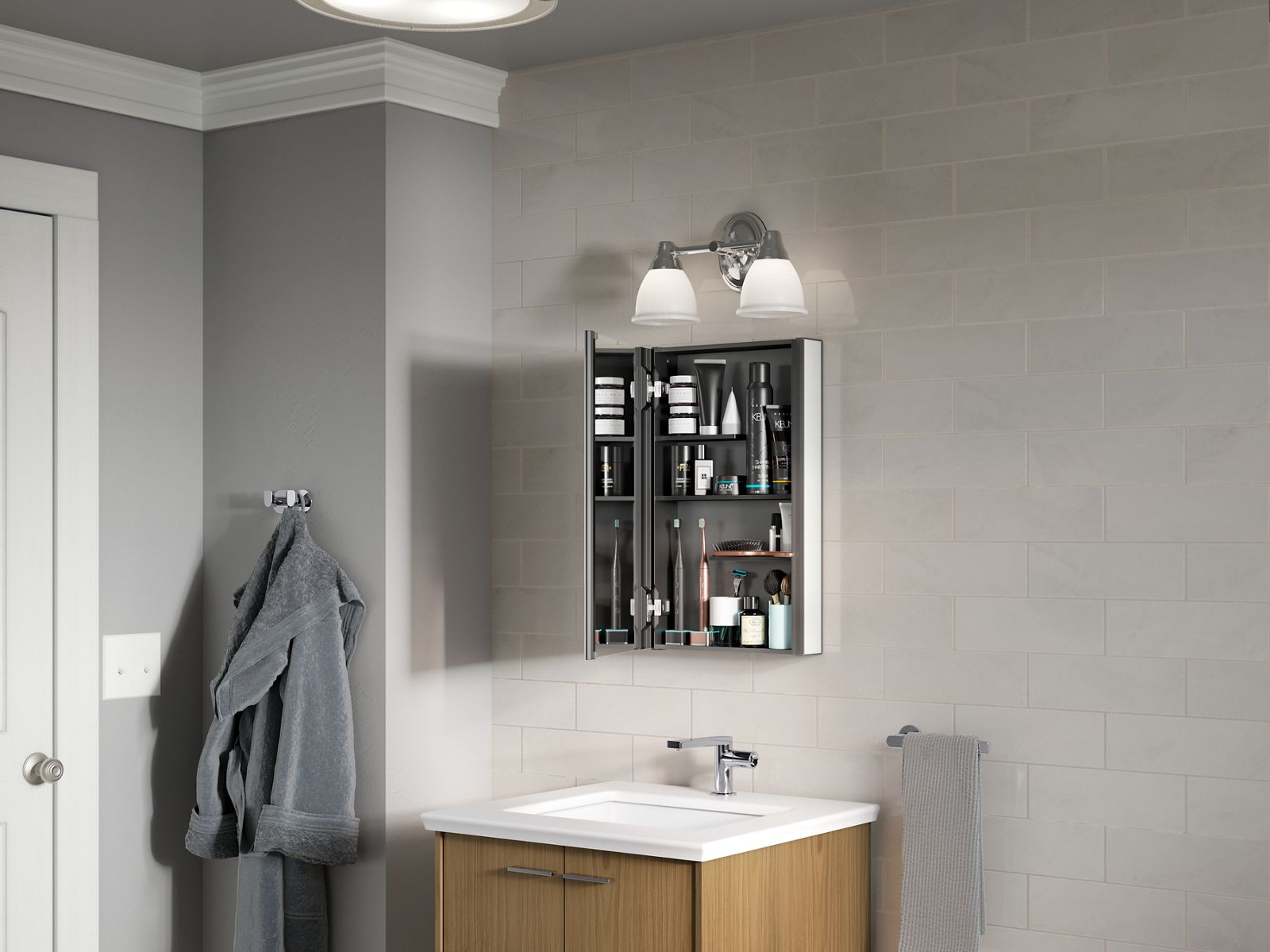 42315-maxstow-15-w-x-24-h-medicine-cabinet-3.jpg Maxstow® 15" W x 24" H medicine cabinet