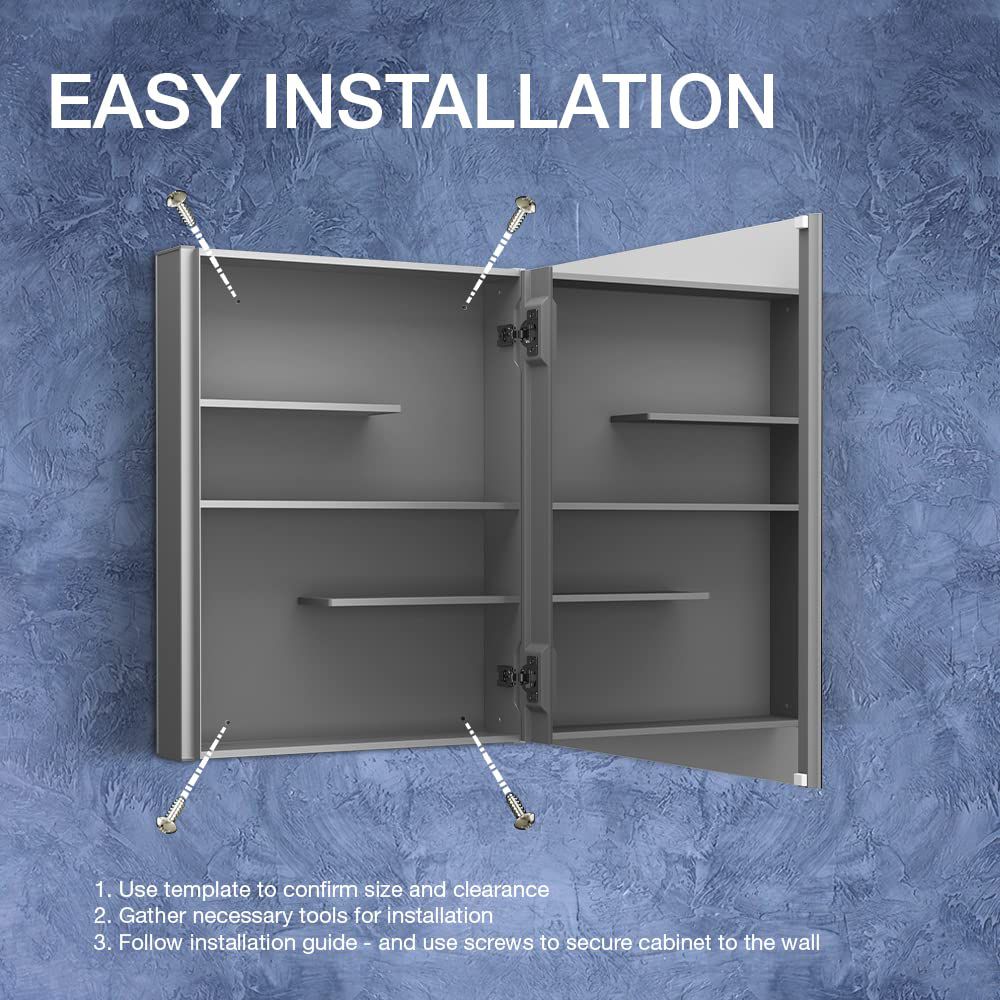 42315-maxstow-15-w-x-24-h-medicine-cabinet-4.jpg Maxstow® 15" W x 24" H medicine cabinet