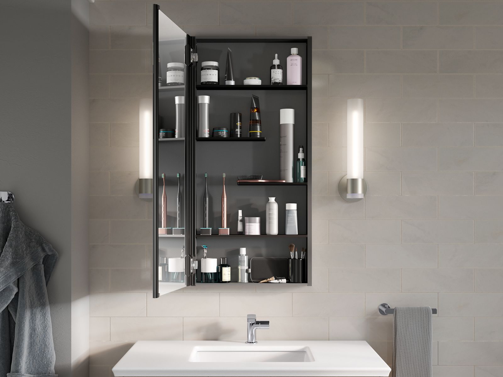 42356-maxstow-20-w-x-40-h-medicine-cabinet-10.jpg Maxstow® 20" W x 40" H medicine cabinet