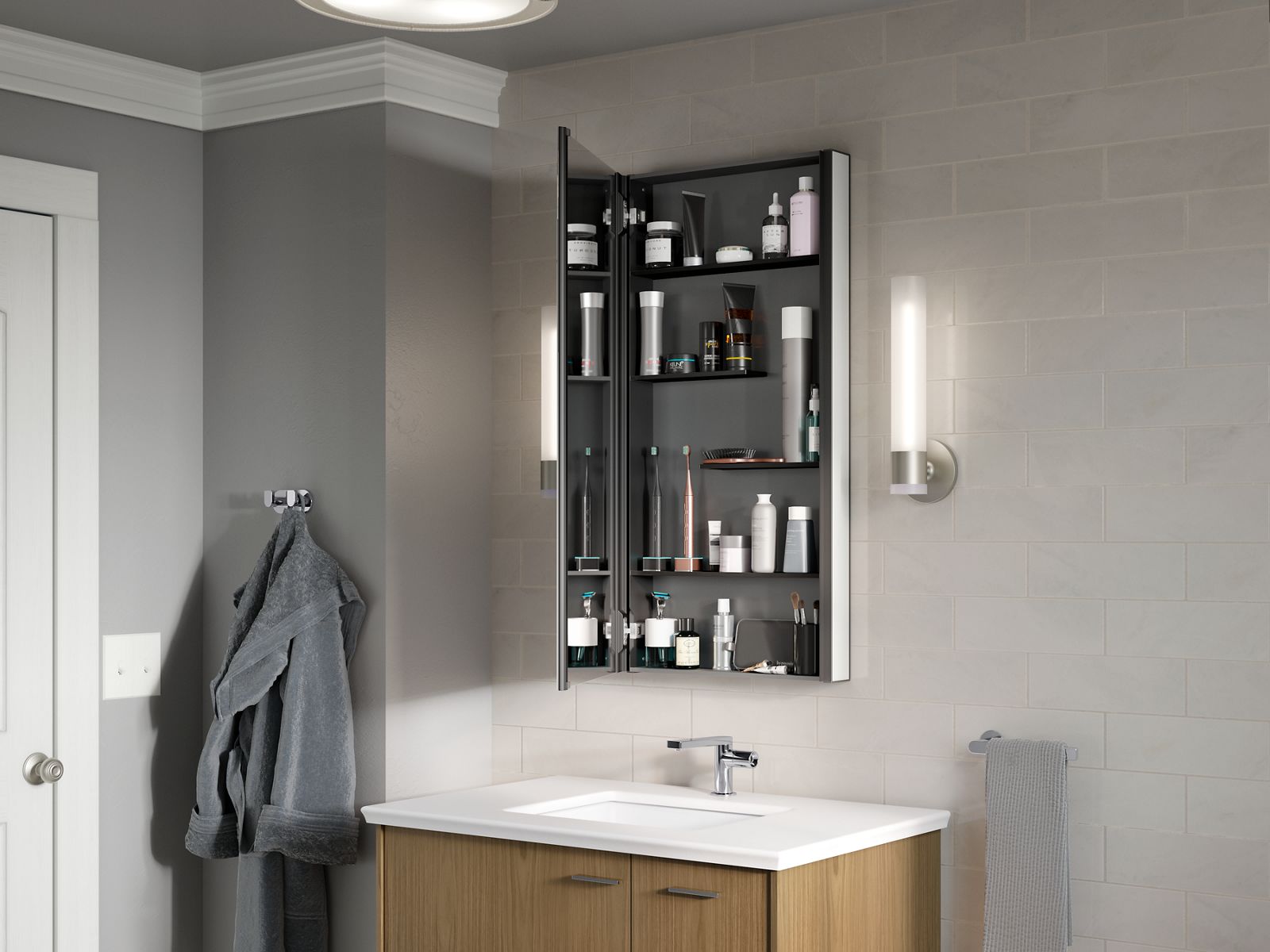 42356-maxstow-20-w-x-40-h-medicine-cabinet-14.jpg Maxstow® 20" W x 40" H medicine cabinet