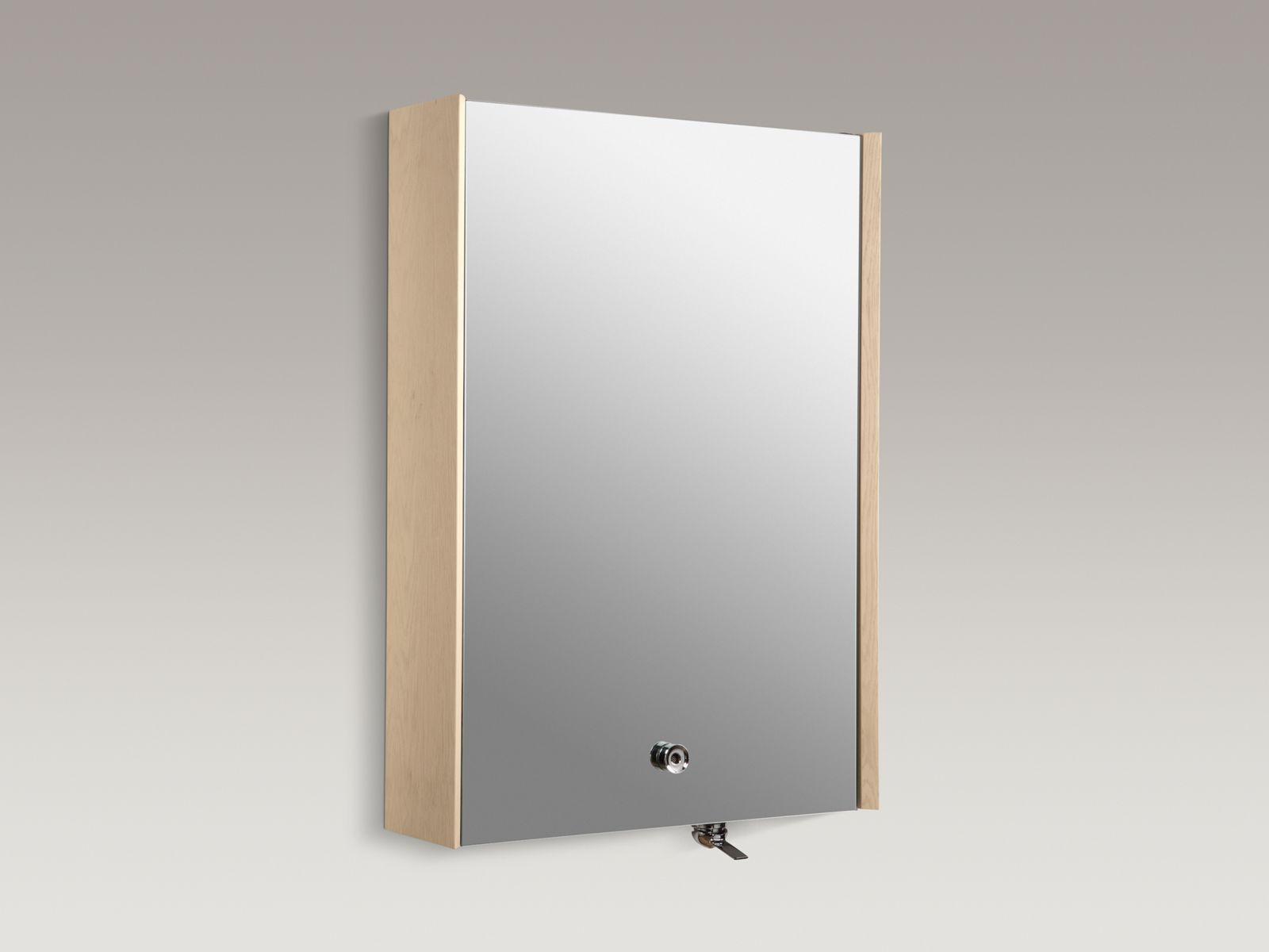 Purist(R) 24" W x 36" H wood medicine cabinet with integral laminar-flow faucet and right-side 20" slide-out shelving