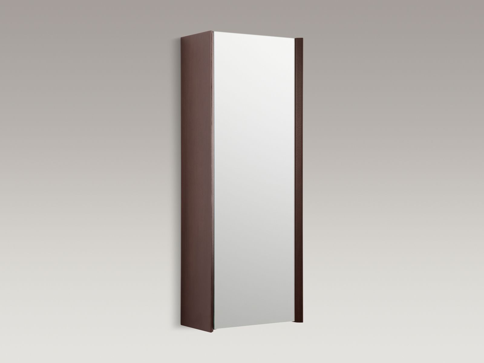Purist(R) 12" W x 36" H wood single-door medicine cabinet with right-hand hinged door