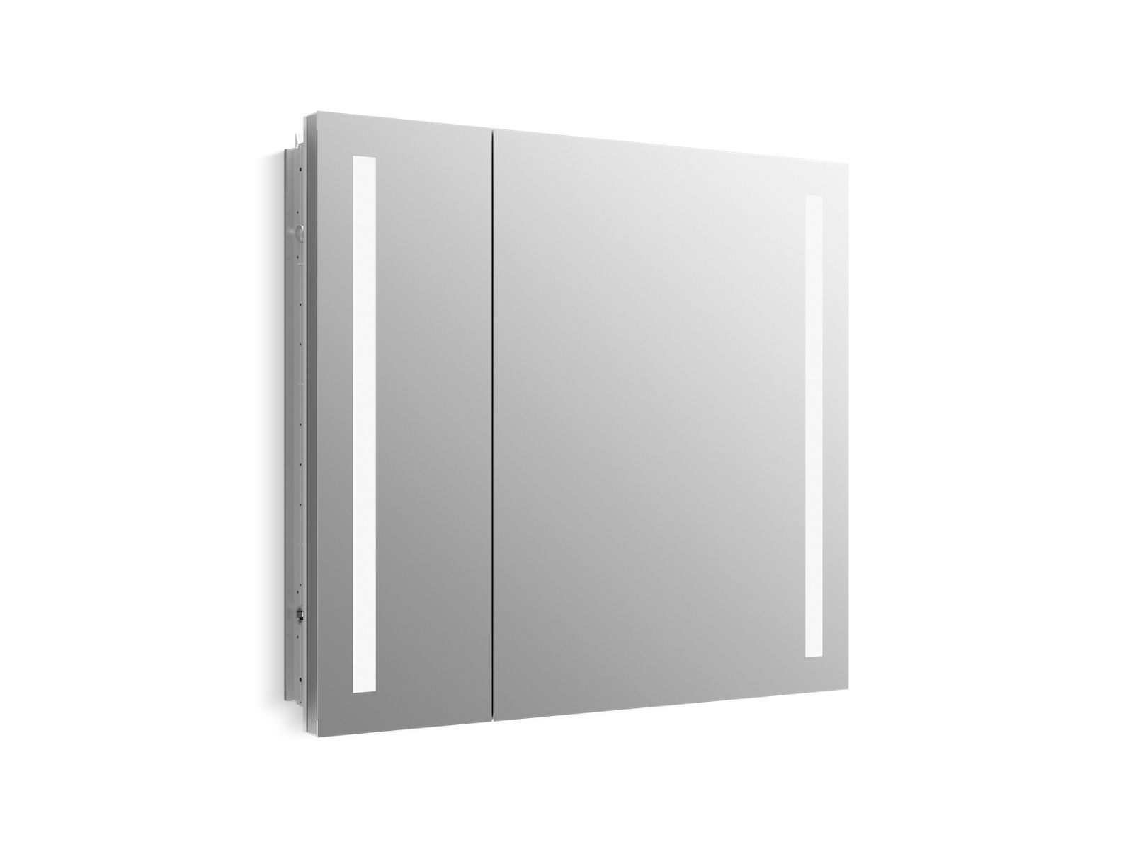 Verdera® 34" x 30" two-door lighted medicine cabinet, left-hinged