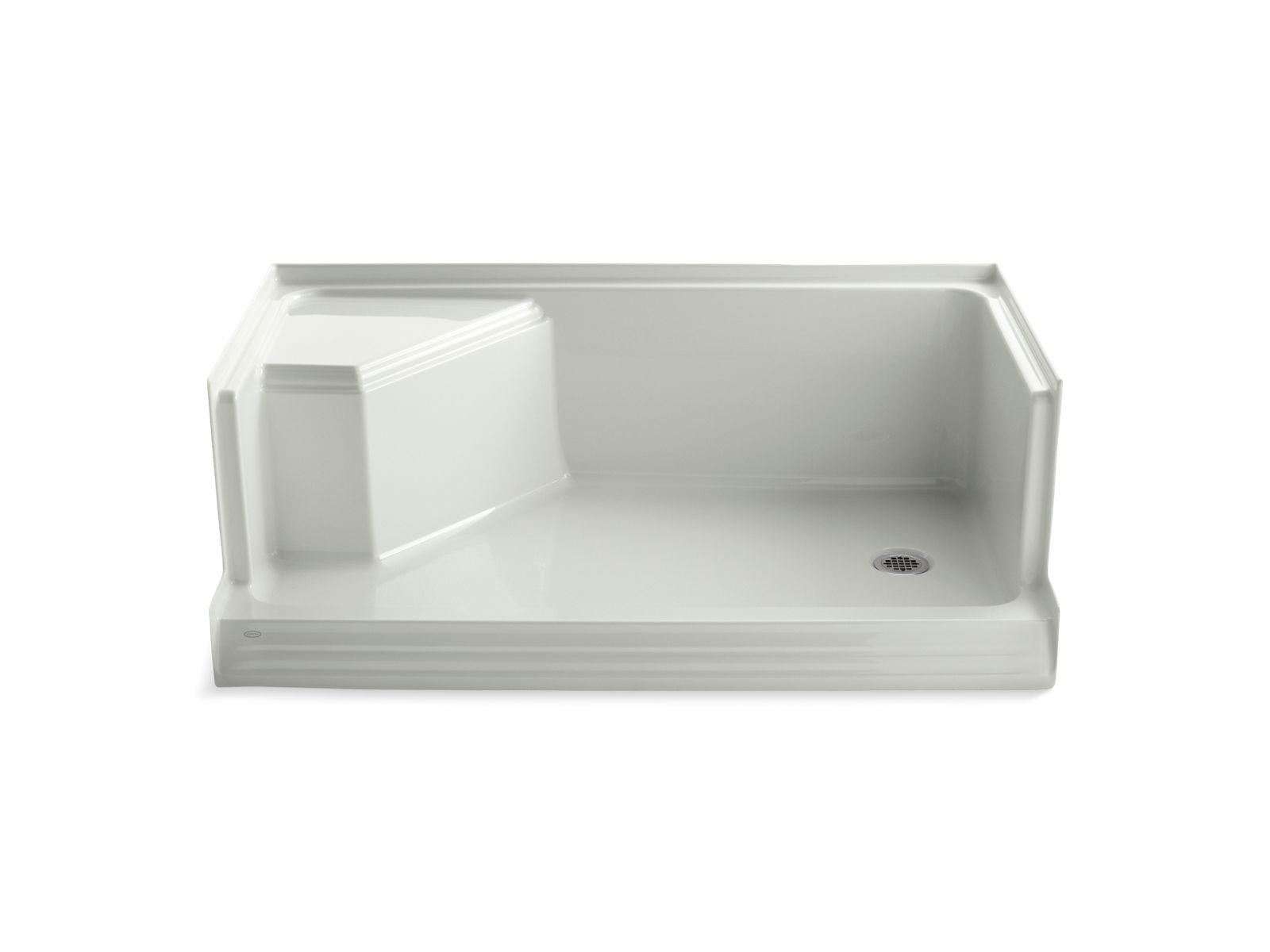 42645-memoirs-60-x-36-single-threshold-right-hand-drain-shower-base-with-integral-seat-at-left-11.jpg Memoirs® 60" x 36" single threshold right-hand drain shower base with integral seat at left