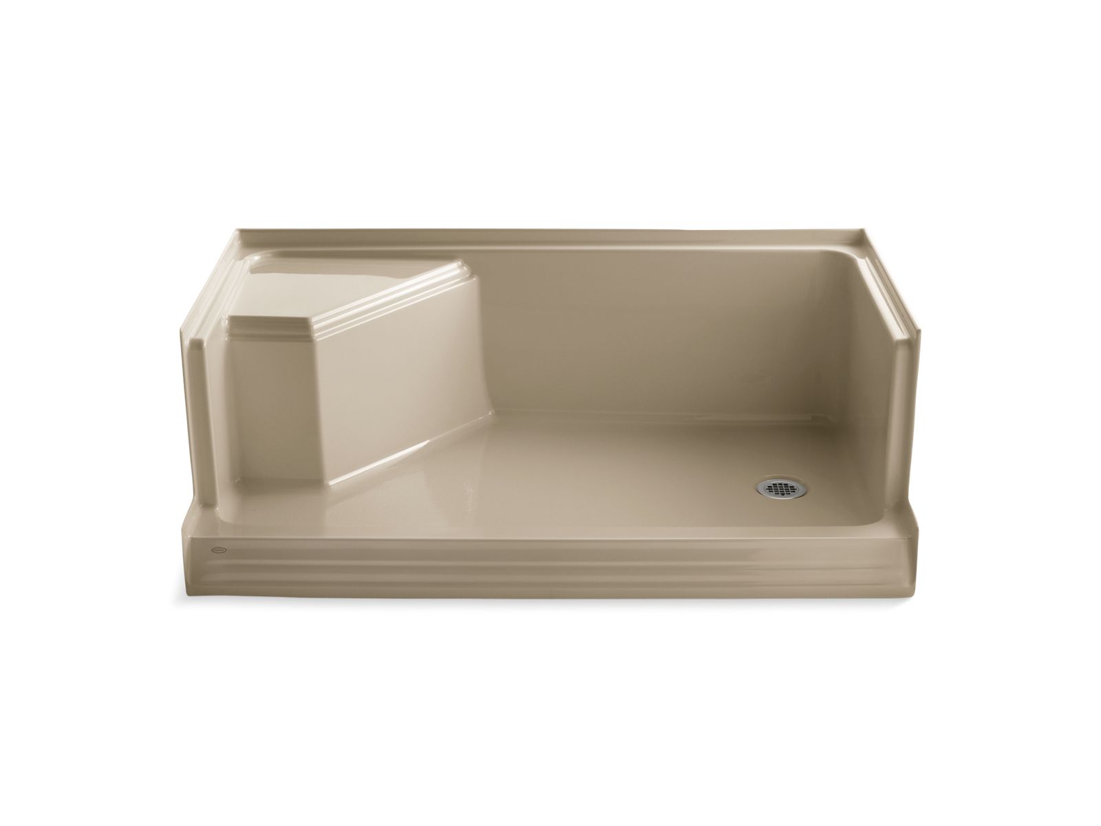 42645-memoirs-60-x-36-single-threshold-right-hand-drain-shower-base-with-integral-seat-at-left-2.jpg Memoirs® 60" x 36" single threshold right-hand drain shower base with integral seat at left