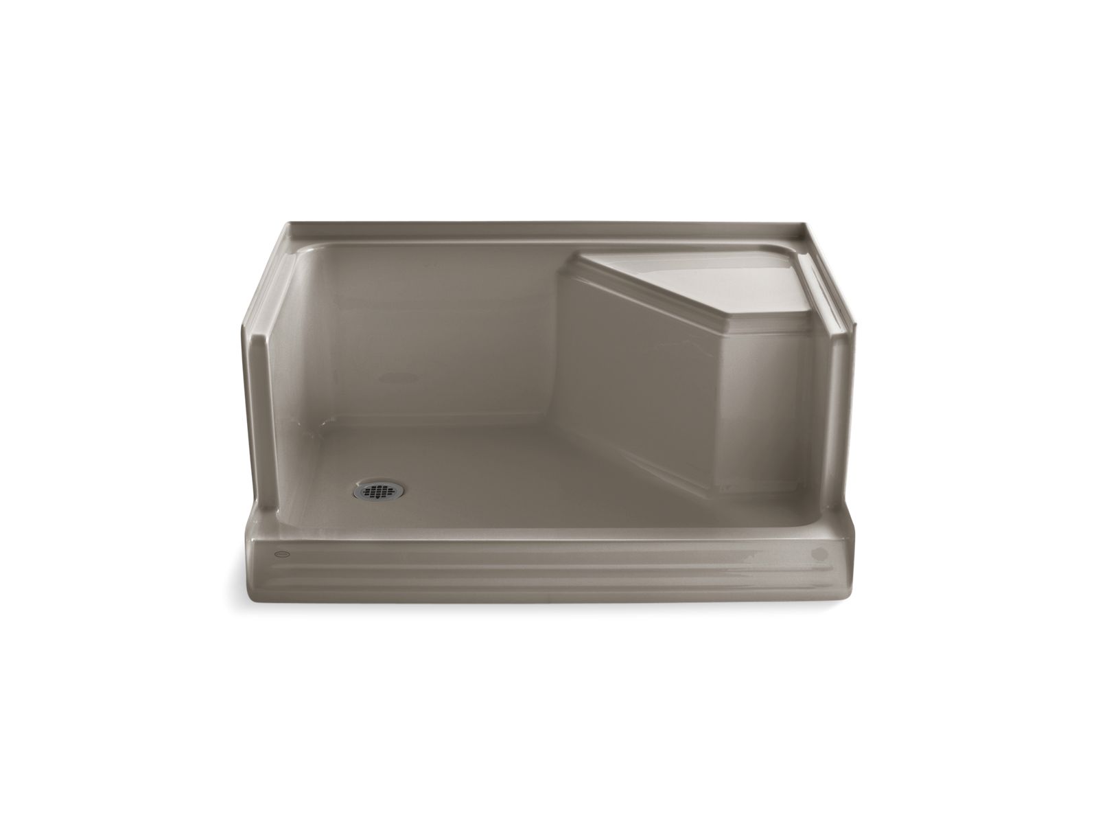 42676-memoirs-48-x-36-single-threshold-left-hand-drain-shower-base-with-integral-seat-at-right-10.jpg Memoirs® 48" x 36" single threshold left-hand drain shower base with integral seat at right