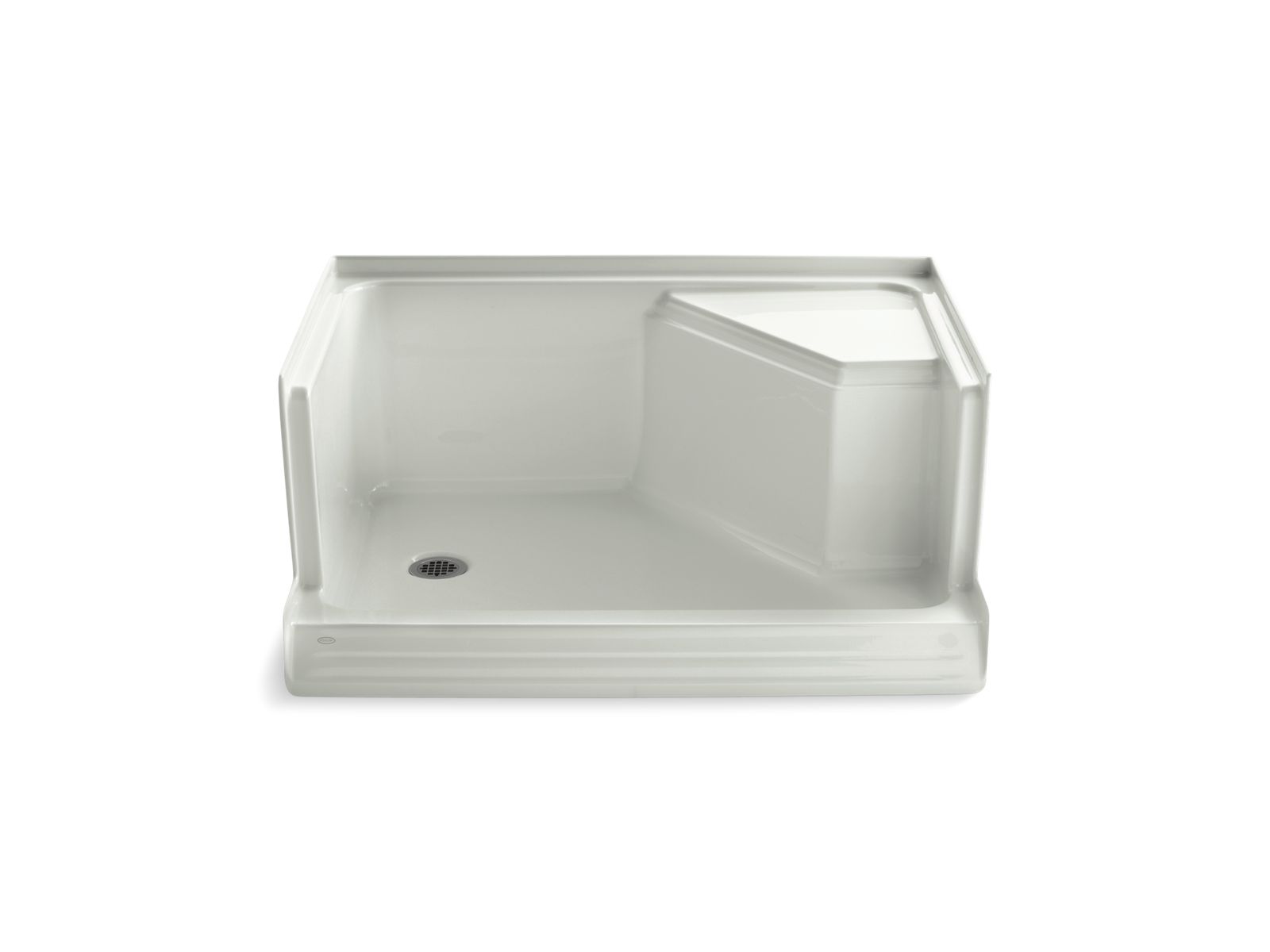 42676-memoirs-48-x-36-single-threshold-left-hand-drain-shower-base-with-integral-seat-at-right-11.jpg Memoirs® 48" x 36" single threshold left-hand drain shower base with integral seat at right
