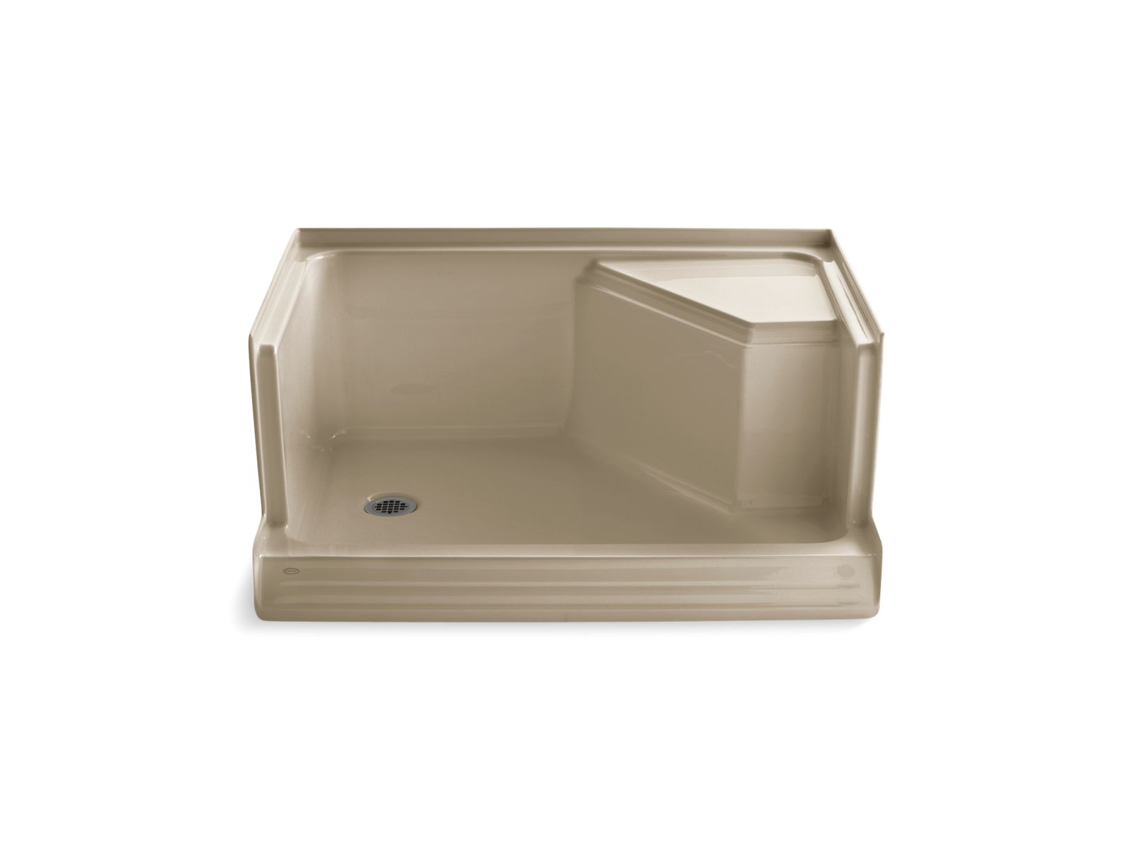 42676-memoirs-48-x-36-single-threshold-left-hand-drain-shower-base-with-integral-seat-at-right-2.jpg Memoirs® 48" x 36" single threshold left-hand drain shower base with integral seat at right