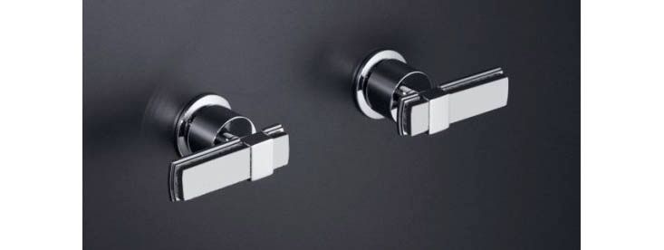 Alterna(R) two-handle bath and shower valve with lever handles