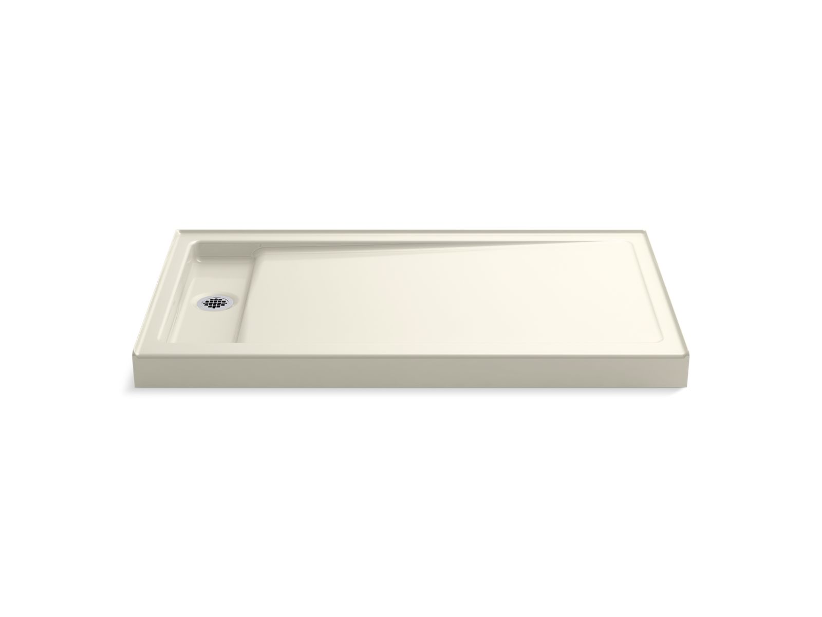 42725-bellwether-60-x-34-alcove-shower-base-left-offset-drain-4.jpg Bellwether® 60" x 34" alcove shower base, left offset drain