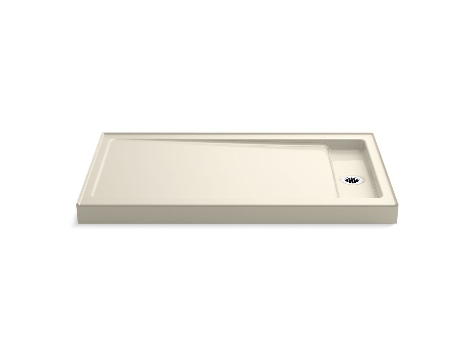 42747-bellwether-60-x-34-alcove-shower-base-right-offset-drain-2.jpg Bellwether® 60" x 34" alcove shower base, right offset drain