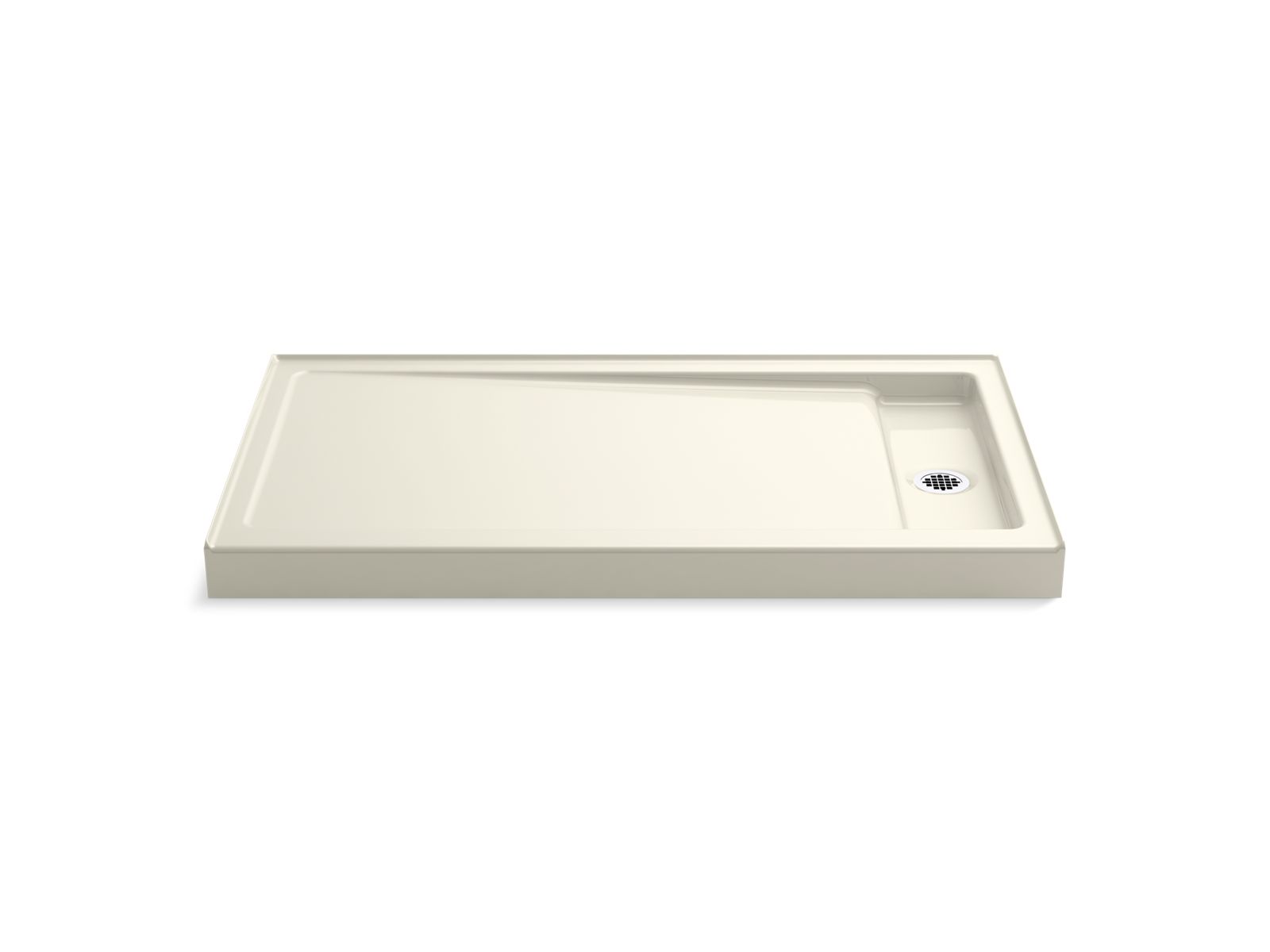 42747-bellwether-60-x-34-alcove-shower-base-right-offset-drain-4.jpg Bellwether® 60" x 34" alcove shower base, right offset drain