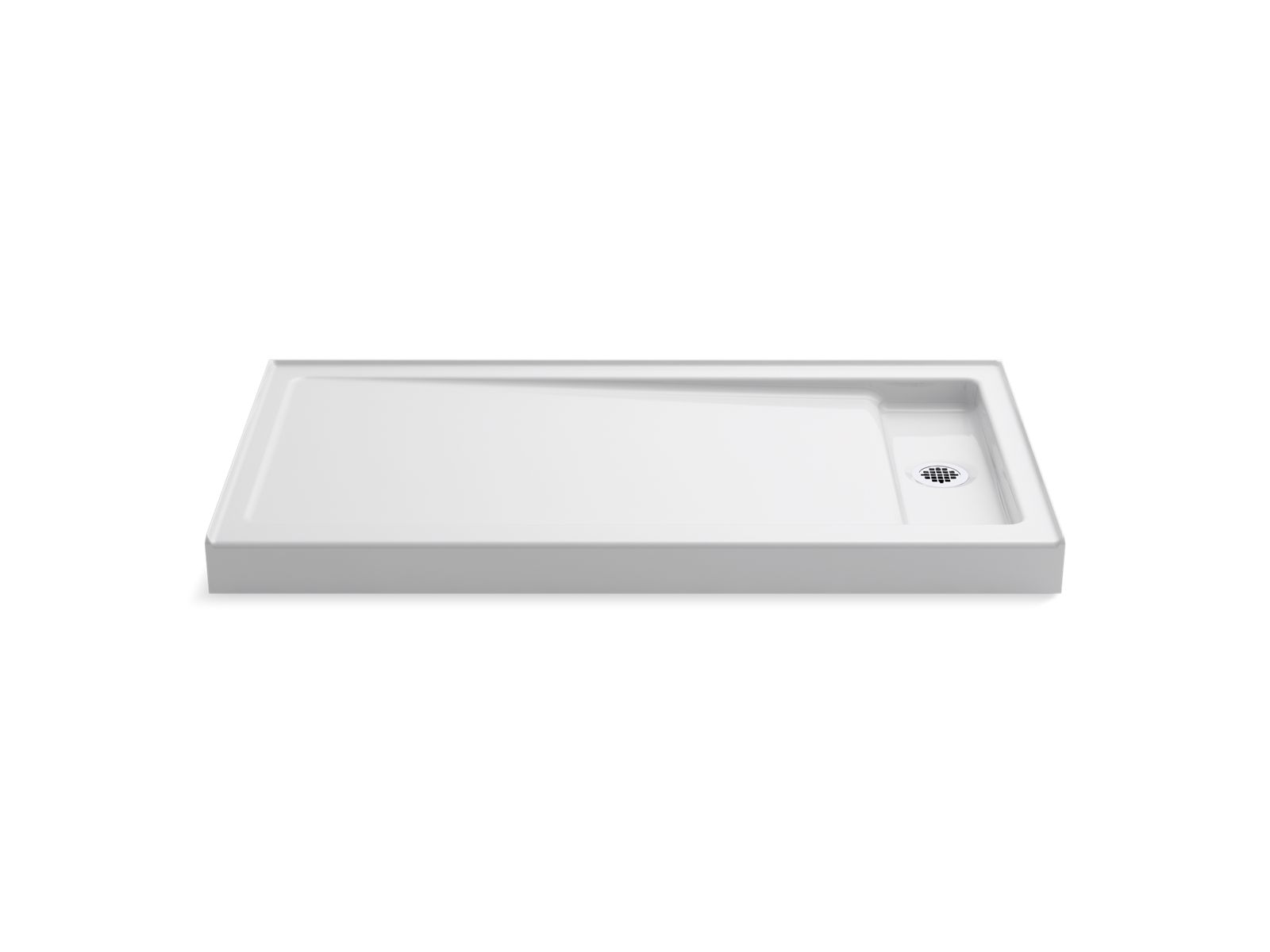 42774-bellwether-60-x-32-alcove-shower-base-right-offset-drain-1.jpg Bellwether® 60" x 32" alcove shower base, right offset drain