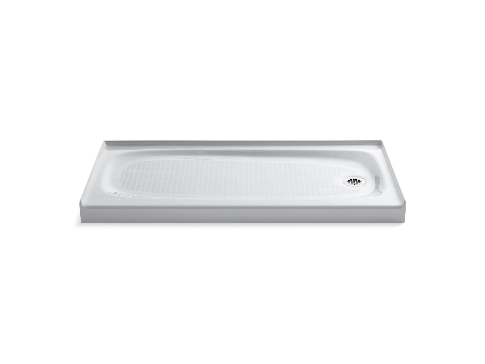 Salient® 60" x 30" alcove shower base, right drain