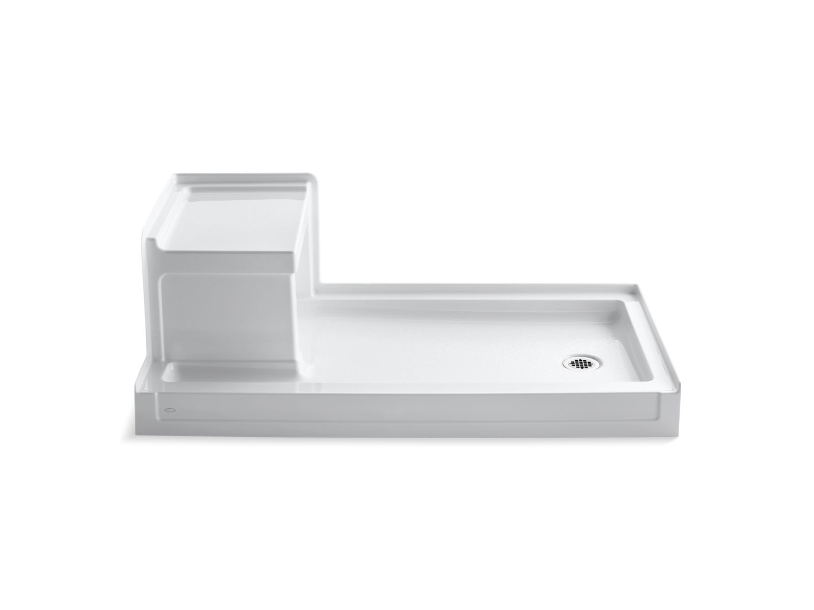 Tresham® 60" x 32" alcove shower base, right drain