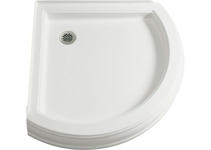 Memoirs(R) shower receptor with rear drain, 38-5/8" x 38-5/8"