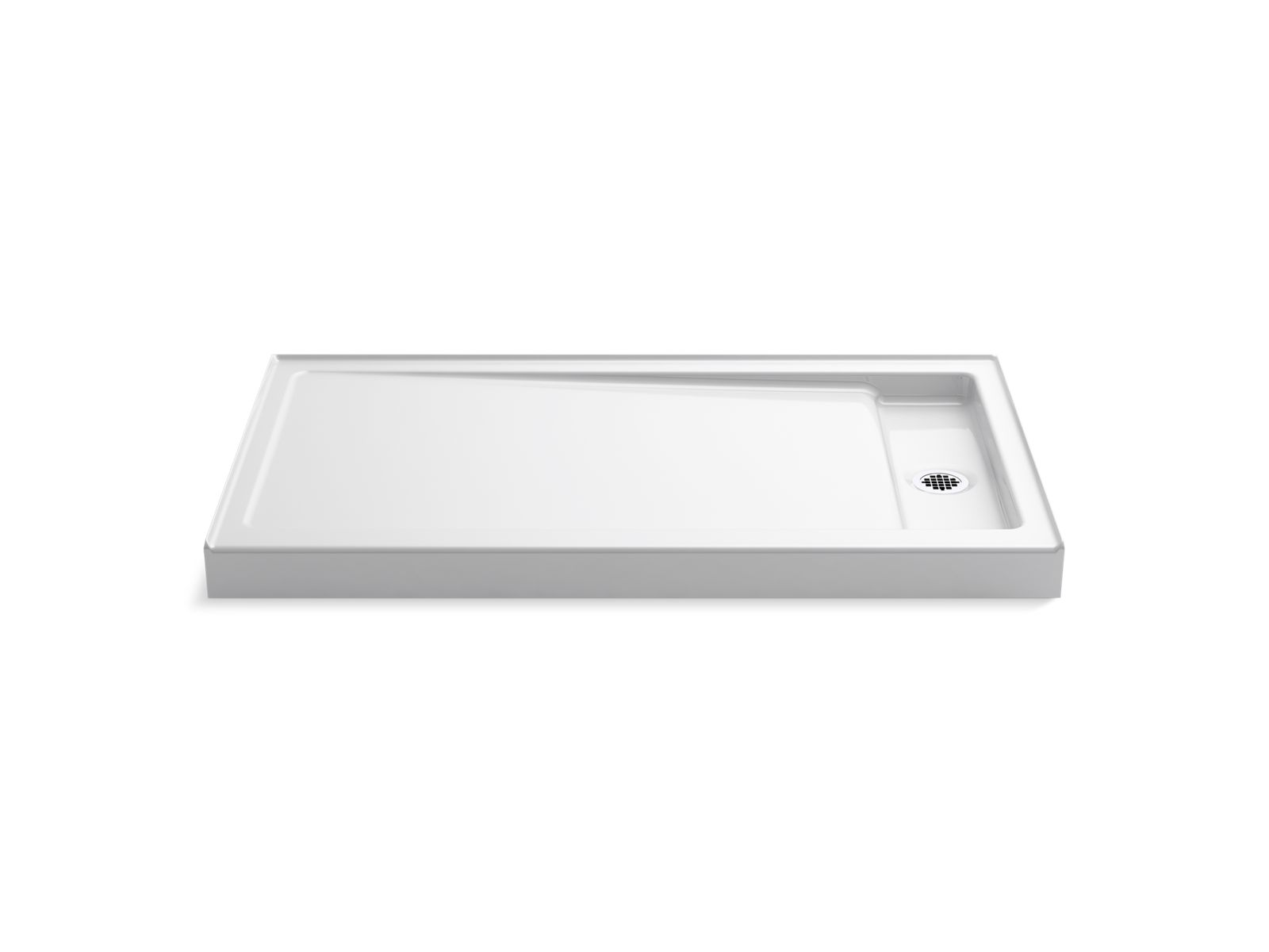 Bellwether® 60" x 34" alcove shower base, right drain