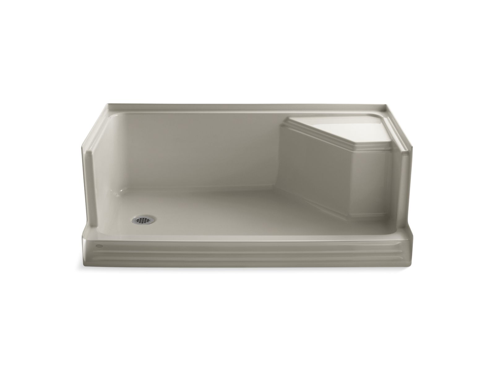43144-memoirs-60-x-36-single-threshold-left-hand-drain-shower-base-with-integral-seat-at-right-9.jpg Memoirs® 60" x 36" single threshold left-hand drain shower base with integral seat at right