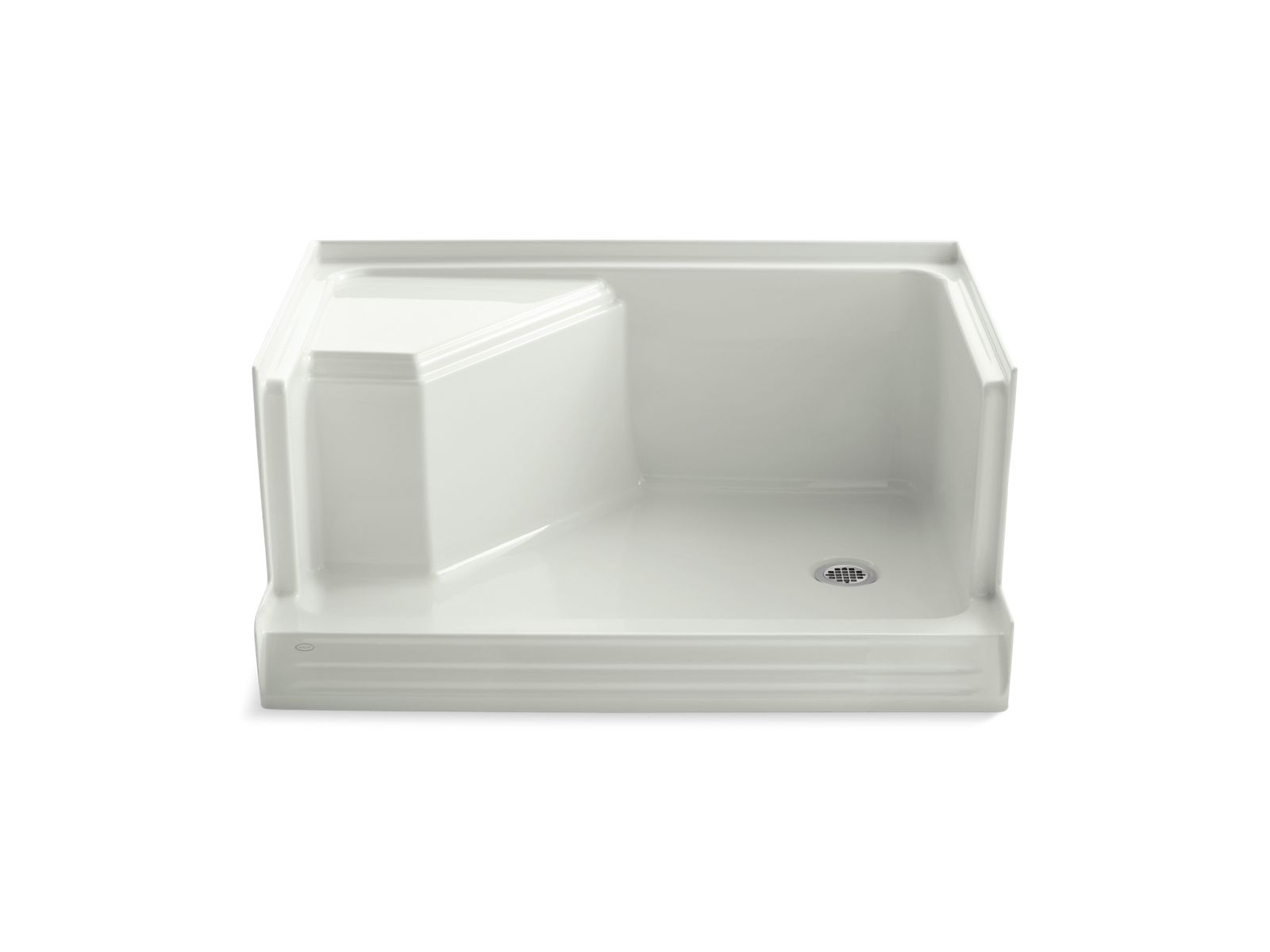 43176-memoirs-48-x-36-single-threshold-right-hand-drain-shower-base-with-integral-seat-at-left-11.jpg Memoirs® 48" x 36" single threshold right-hand drain shower base with integral seat at left