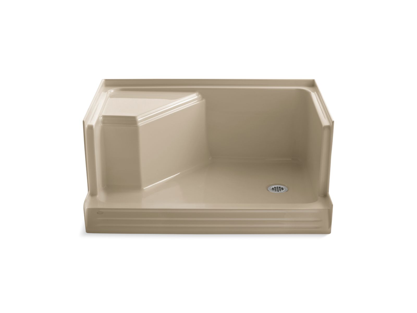 43176-memoirs-48-x-36-single-threshold-right-hand-drain-shower-base-with-integral-seat-at-left-2.jpg Memoirs® 48" x 36" single threshold right-hand drain shower base with integral seat at left
