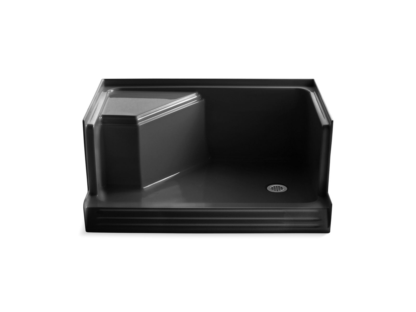 43176-memoirs-48-x-36-single-threshold-right-hand-drain-shower-base-with-integral-seat-at-left-6.jpg Memoirs® 48" x 36" single threshold right-hand drain shower base with integral seat at left