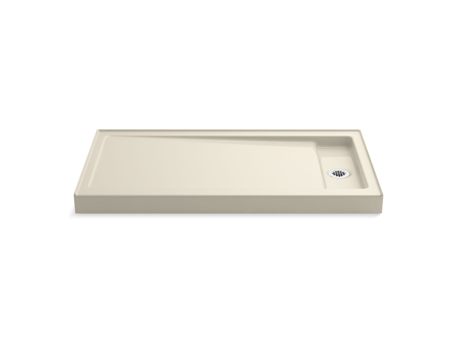 Bellwether® 60" x 32" alcove shower base, right drain