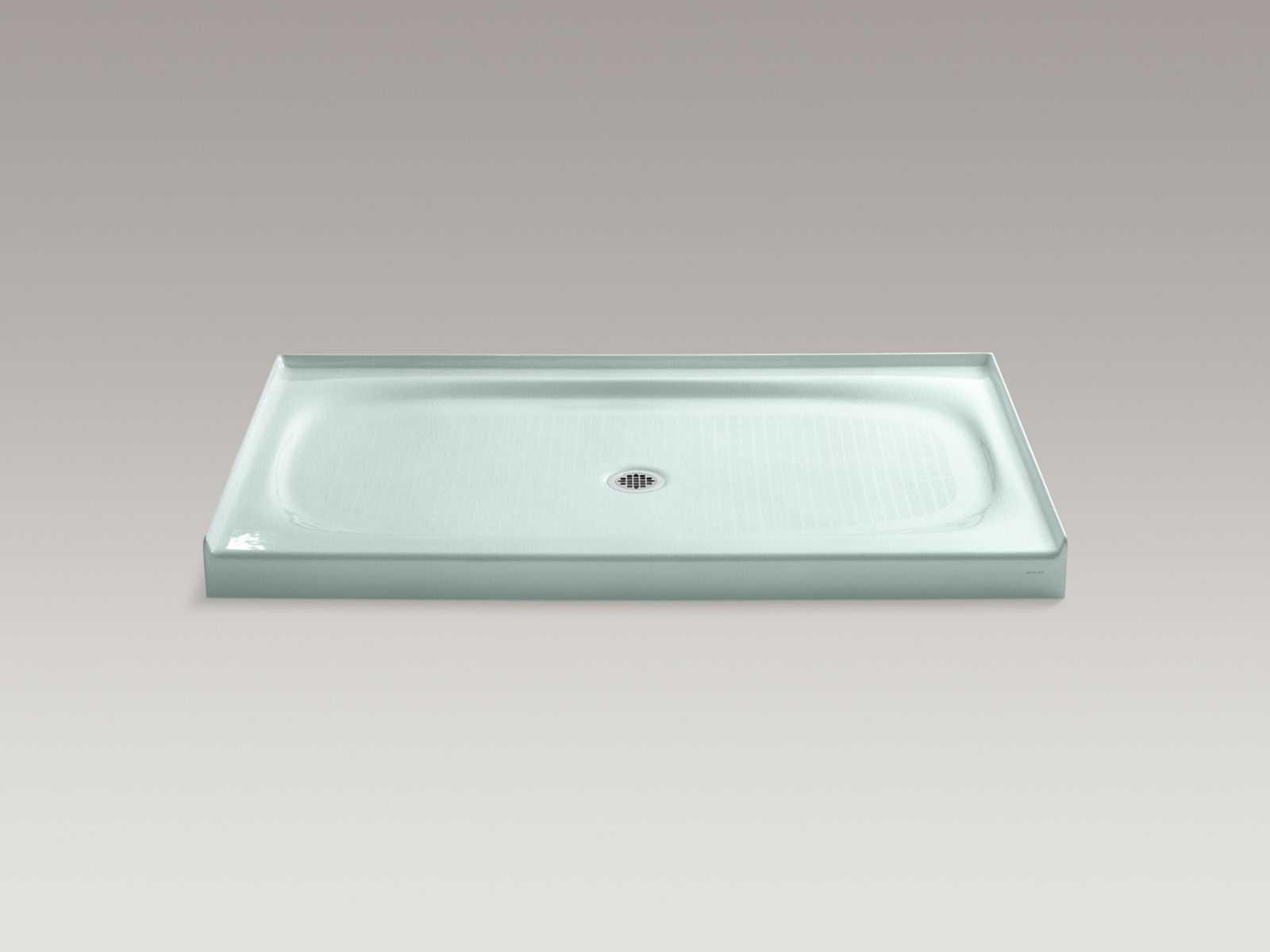 43227-salient-60-x-36-alcove-shower-base-center-drain-11.jpg Salient® 60" x 36" alcove shower base, center drain