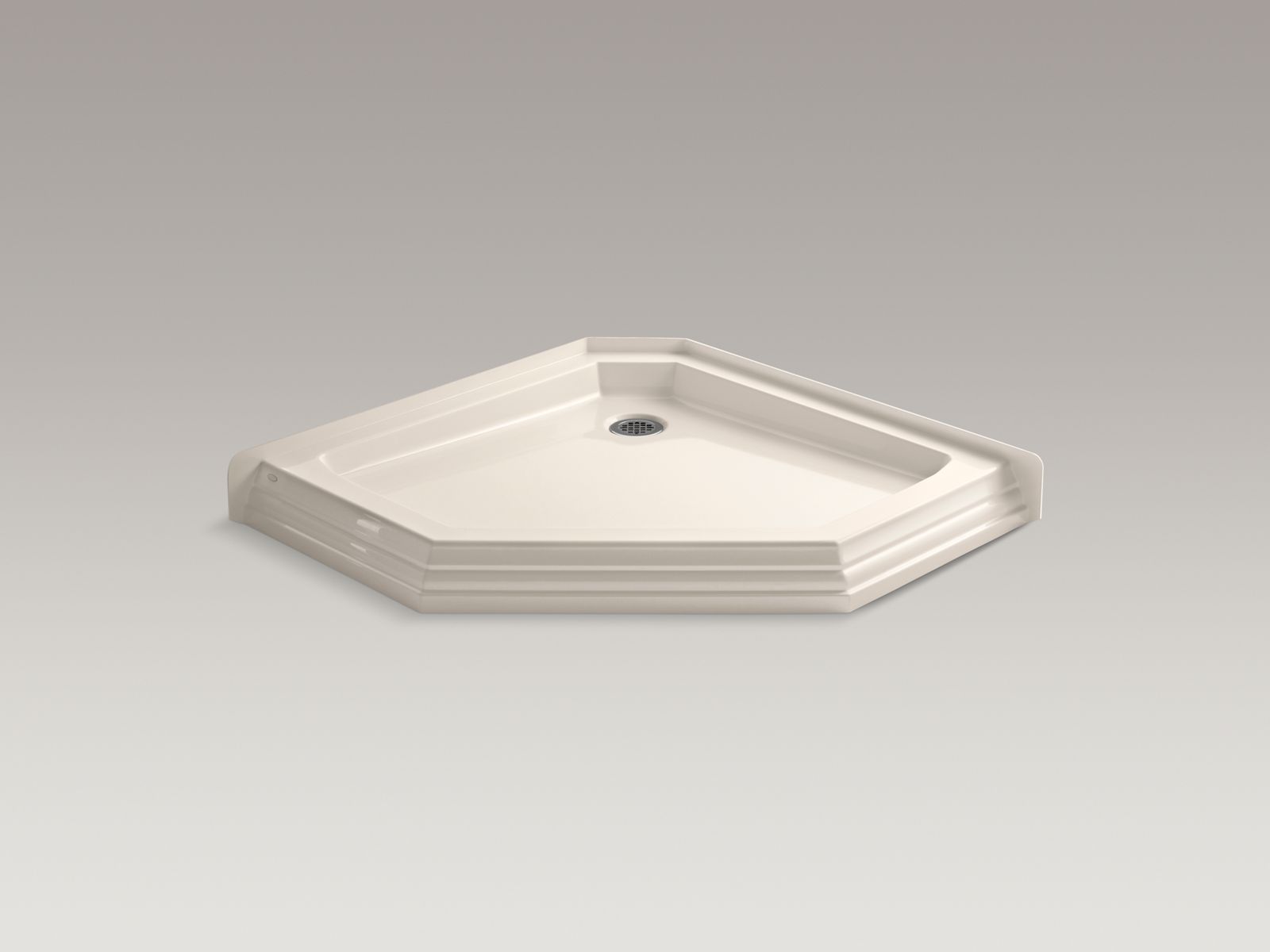 43253-memoirs-r-42-1-4-x-42-neo-angle-single-threshold-rear-center-drain-frp-shower-base-4.jpg Memoirs(R) 42-1/4" x 42" neo-angle single threshold rear center drain FRP shower base
