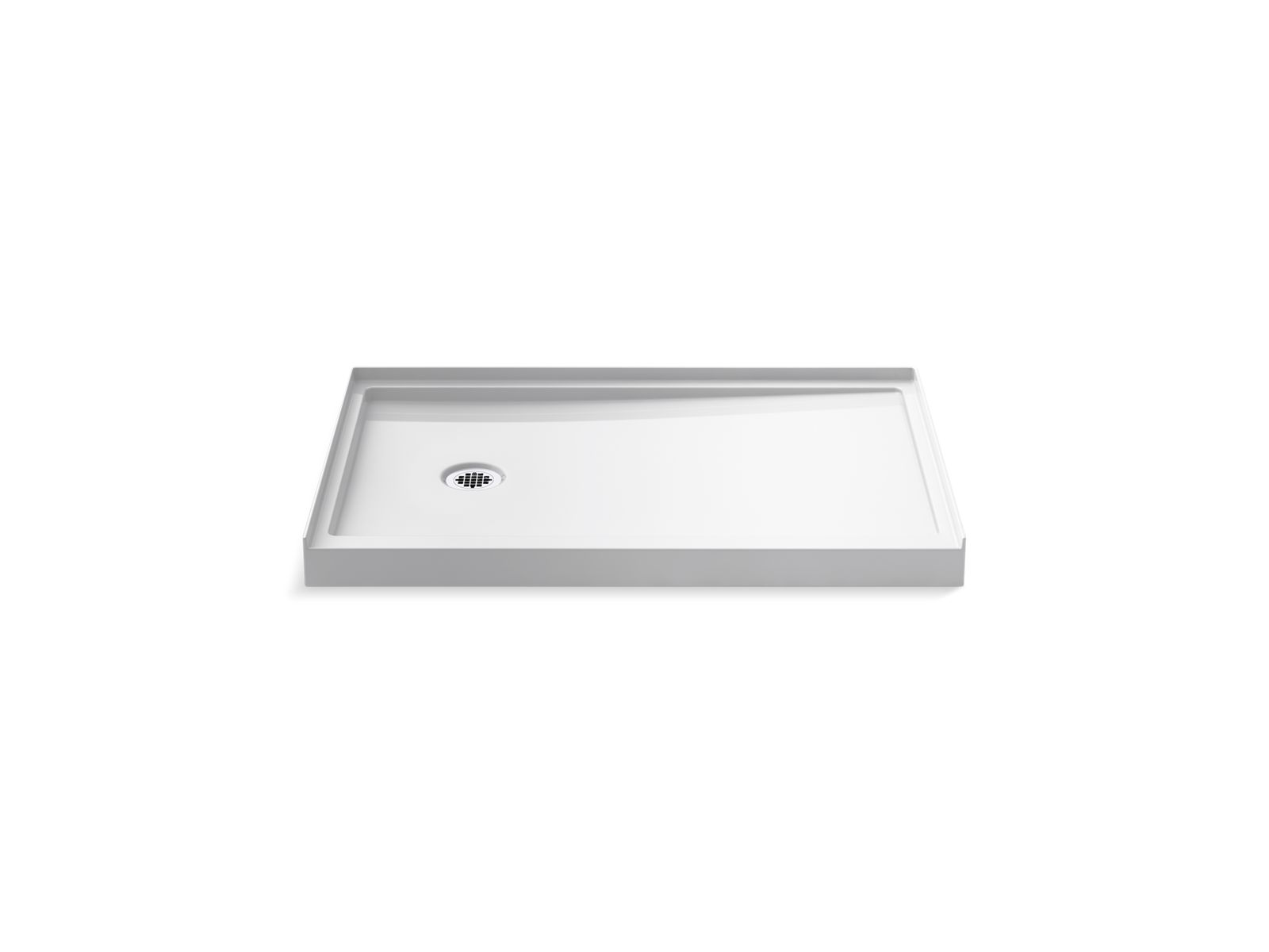43368-rely-48-x-32-alcove-shower-base-left-drain-1.jpg Rely® 48" x 32" alcove shower base, left drain