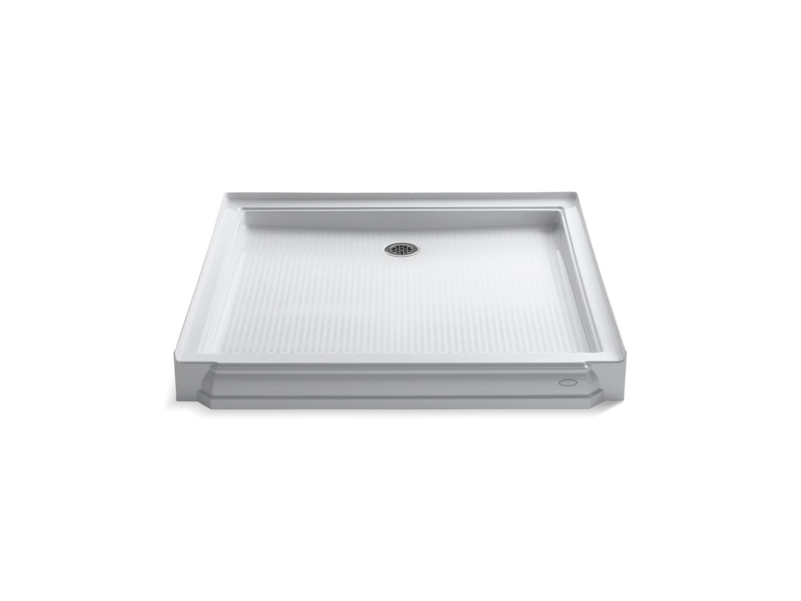 Memoirs® 48" x 48" single threshold rear center drain shower base